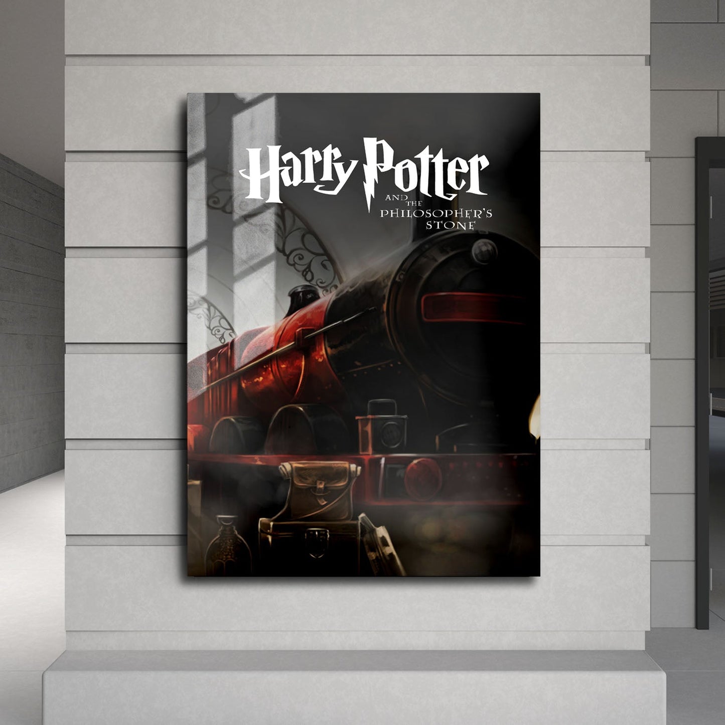 Flex Designs Metal Poster Harry Potter and the Philosophers Stone Minimalist 24 x 36" Home Goods - Movie 2001 Movie Metal Poster