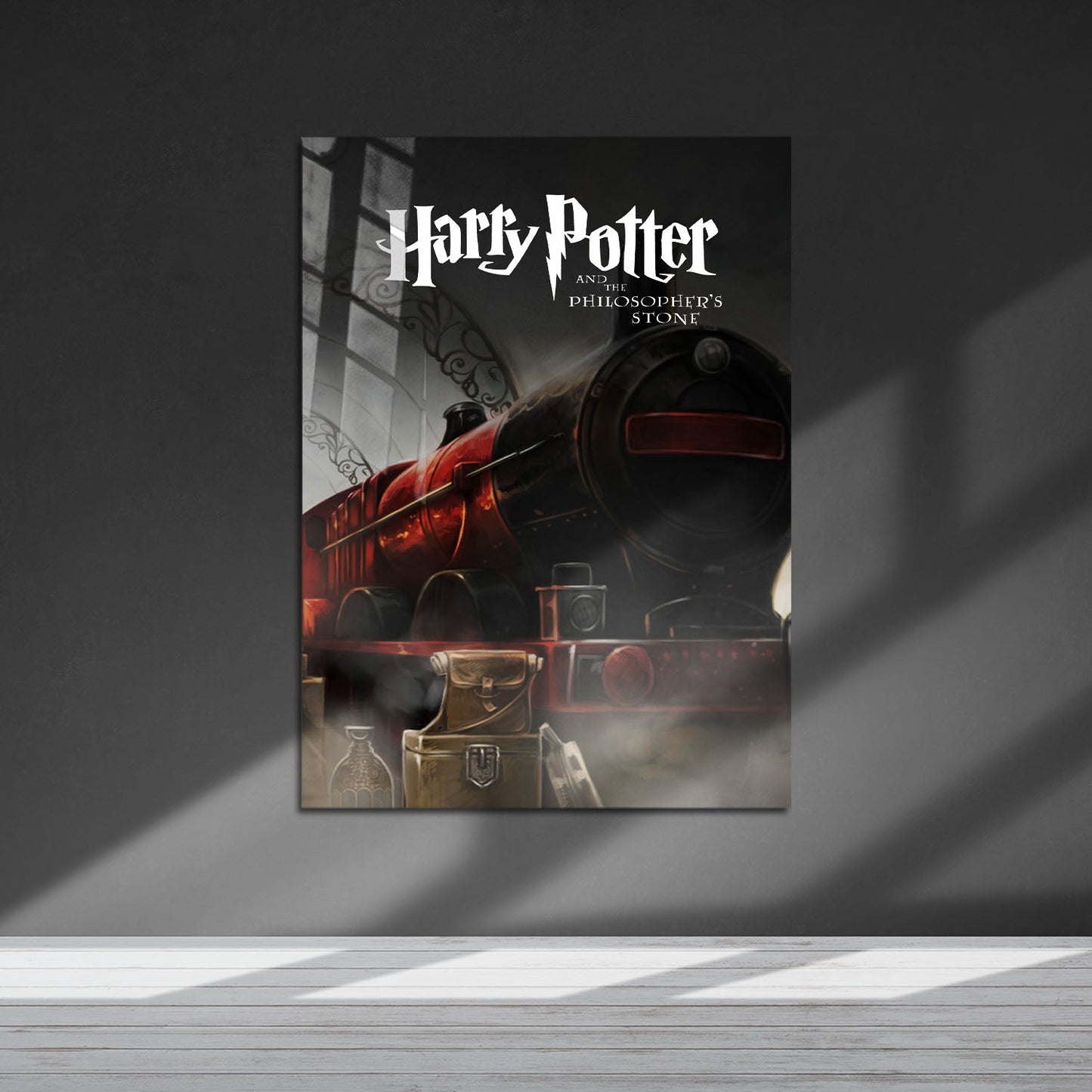 Flex Designs Metal Poster Harry Potter and the Philosophers Stone Minimalist 5 x 7" Home Goods - Movie 2001 Movie Metal Poster