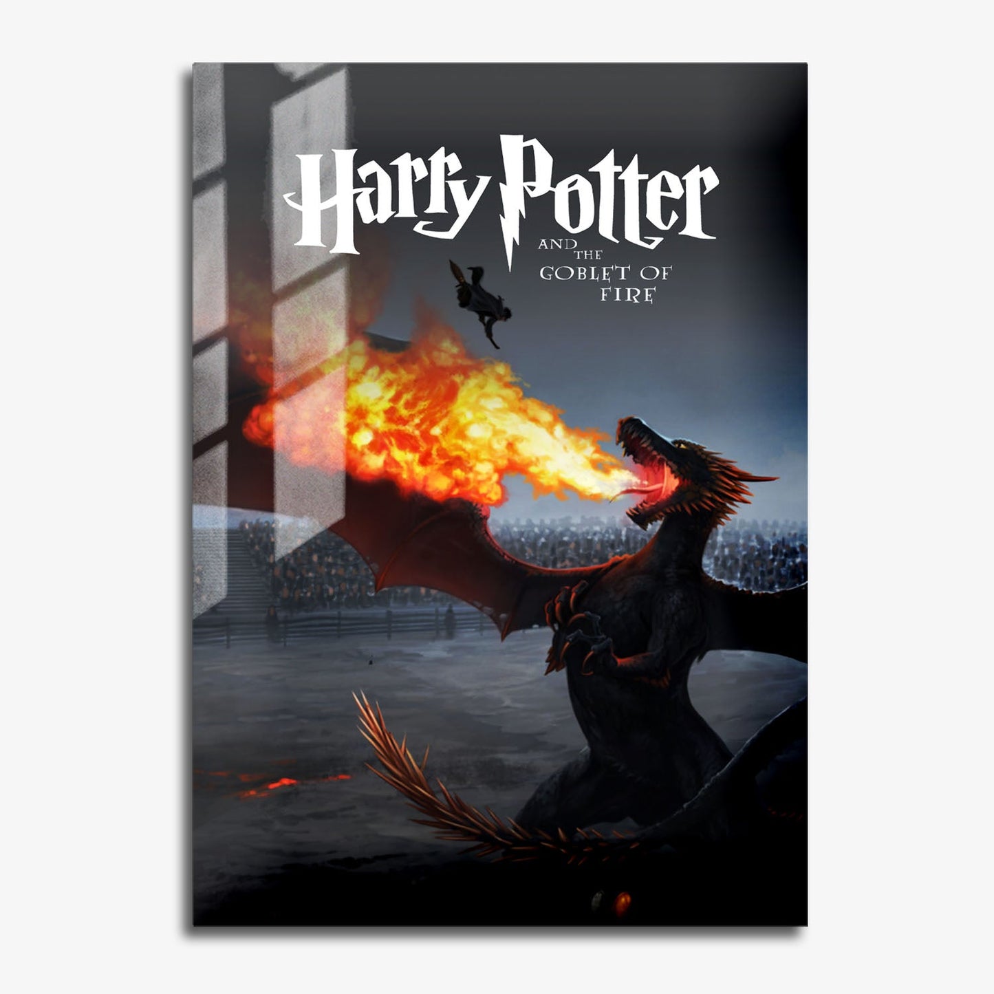 Flex Designs Metal Poster Harry Potter and the Goblet of Fire Minimalist 11 x 17" Home Goods - Movie 2005 Movie Metal Poster