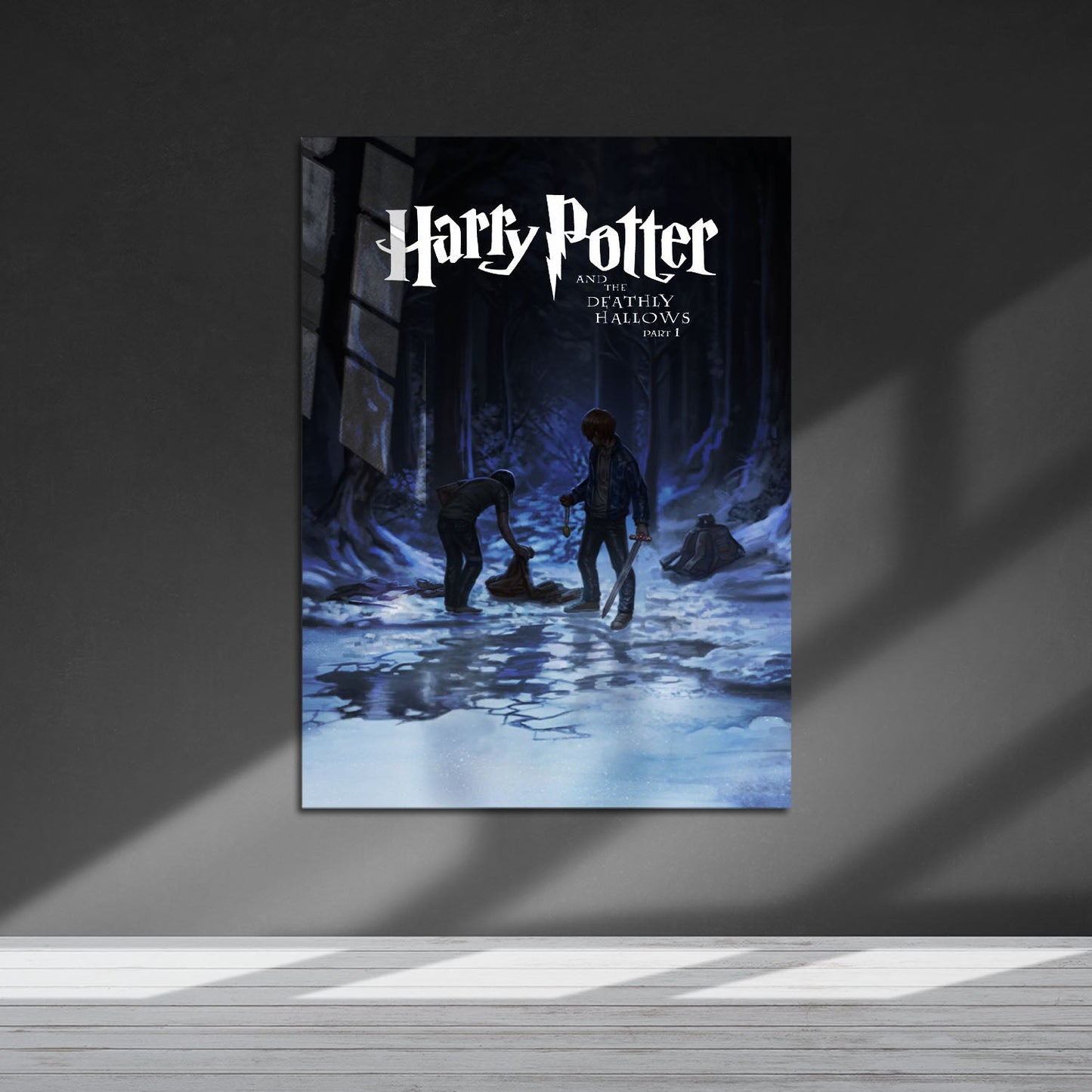 Flex Designs Metal Poster Harry Potter and the Deathly Hallows Part 1 Minimalist 5 x 7" Home Goods - Movie 2010 Movie Metal Poster