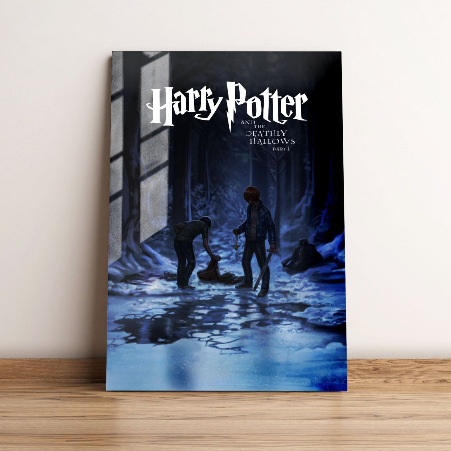 Harry Potter and the Deathly Hallows Part 1 Minimalist Movie Metal Poster