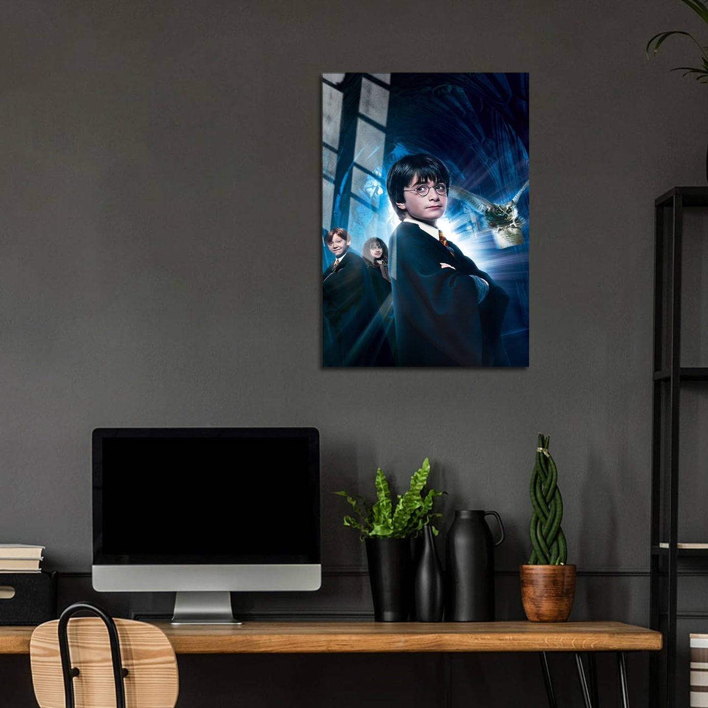 Flex Designs Metal Poster Harry Potter and the Philosophers Stone Textless 5 x 7" Home Goods - Movie 2001 Movie Metal Poster