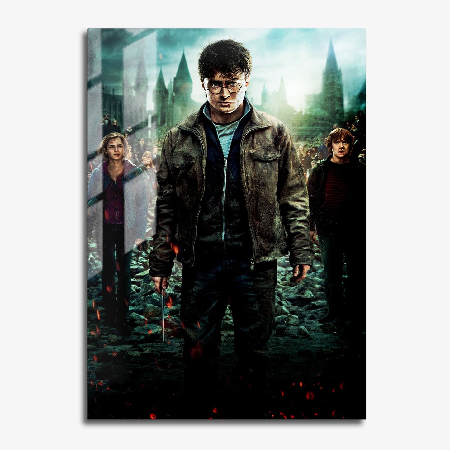 Flex Designs Metal Poster Harry Potter and the Deathly Hallows Part 2 Textless 11 x 17" Home Goods - Movie 2011 Movie Metal Poster