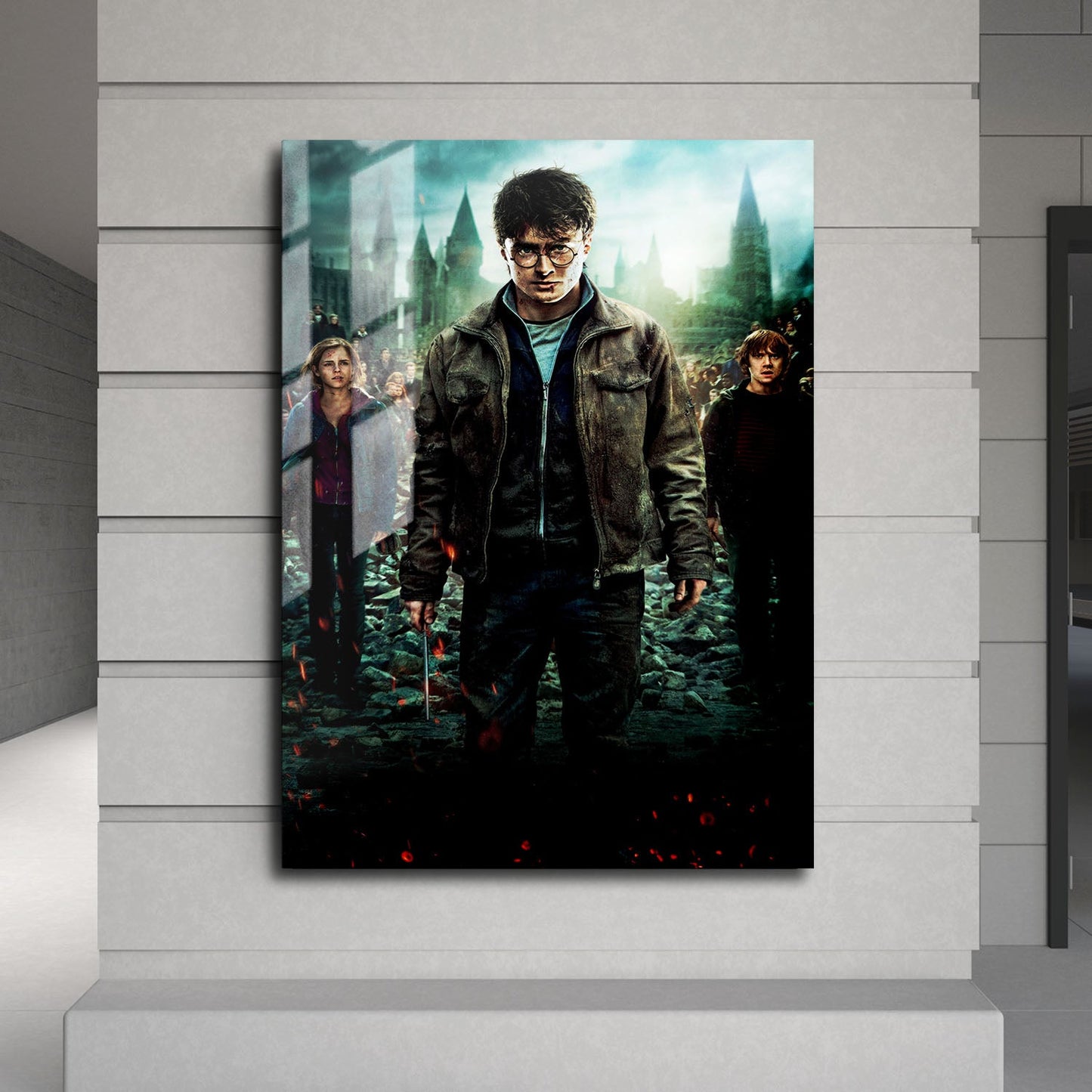 Flex Designs Metal Poster Harry Potter and the Deathly Hallows Part 2 Textless 24 x 36" Home Goods - Movie 2011 Movie Metal Poster