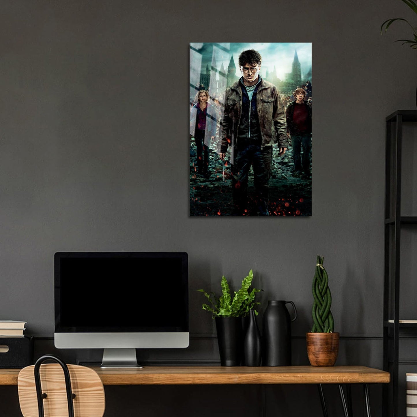 Flex Designs Metal Poster Harry Potter and the Deathly Hallows Part 2 Textless 5 x 7" Home Goods - Movie 2011 Movie Metal Poster
