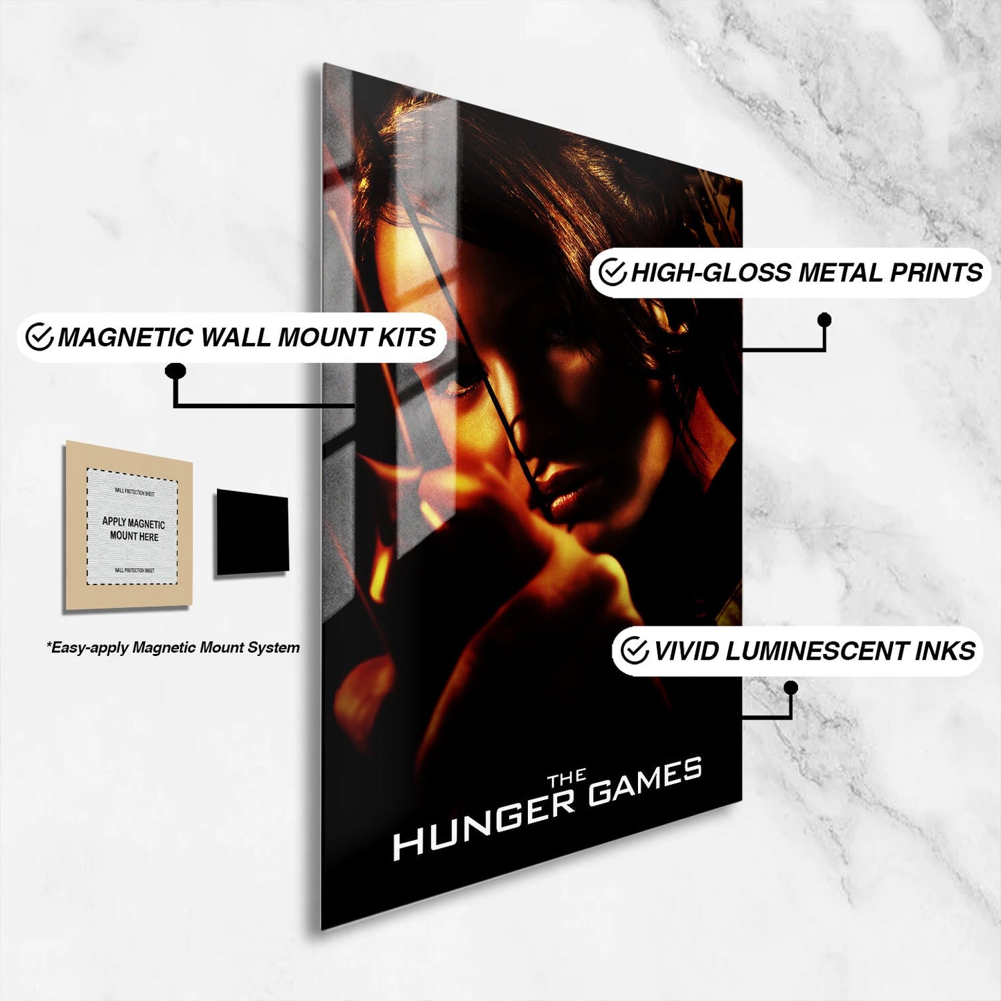 Flex Designs Metal Poster The Hunger Games 16 x 24" Home Goods - Movie 2012 Movie Metal Poster