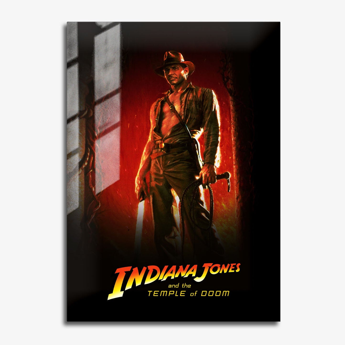 Flex Designs Metal Poster Indiana Jones and the Temple of Doom 11 x 17" Home Goods - Movie 1984 Movie Metal Poster