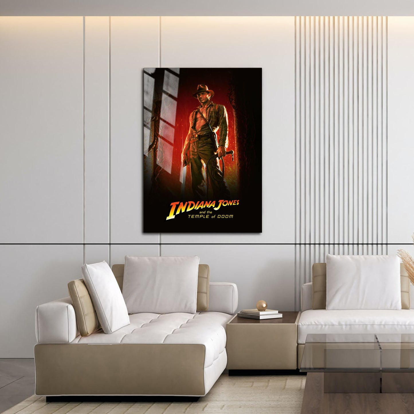 Flex Designs Metal Poster Indiana Jones and the Temple of Doom 16 x 24" Home Goods - Movie 1984 Movie Metal Poster