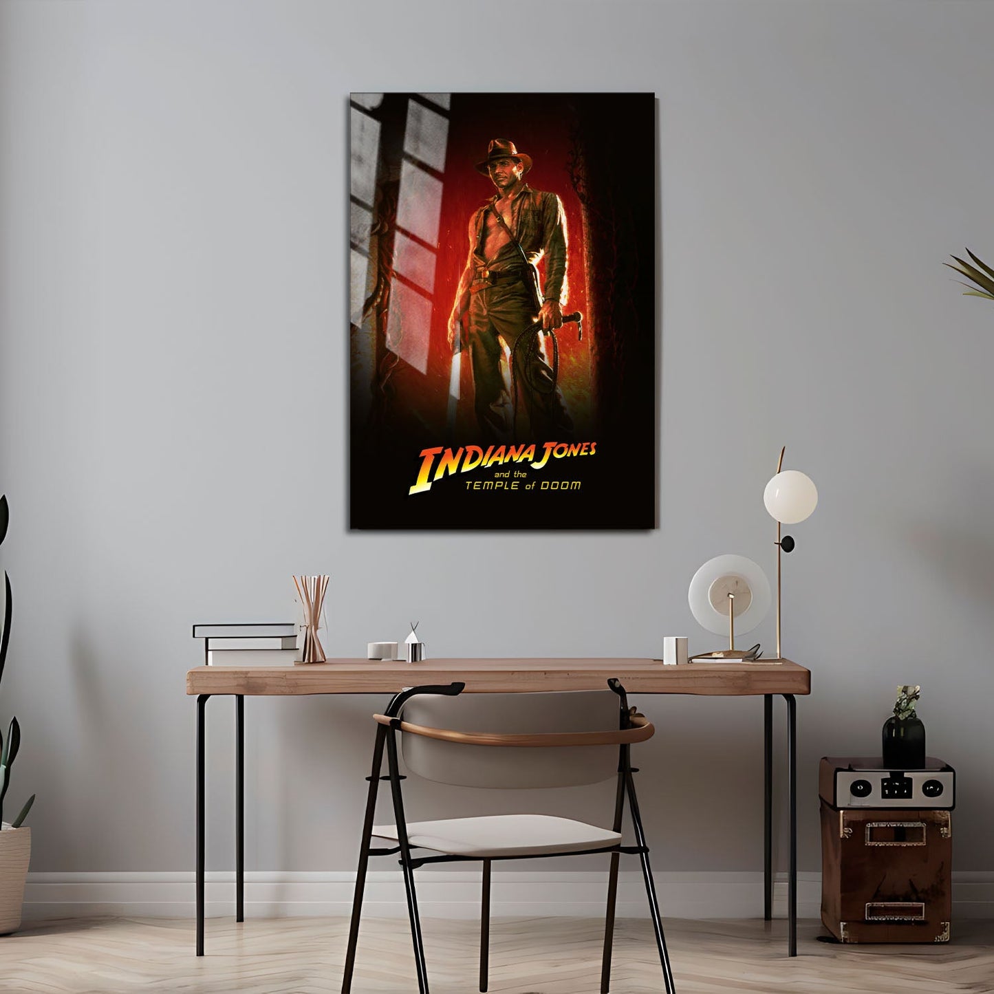 Flex Designs Metal Poster Indiana Jones and the Temple of Doom 24 x 36" Home Goods - Movie 1984 Movie Metal Poster
