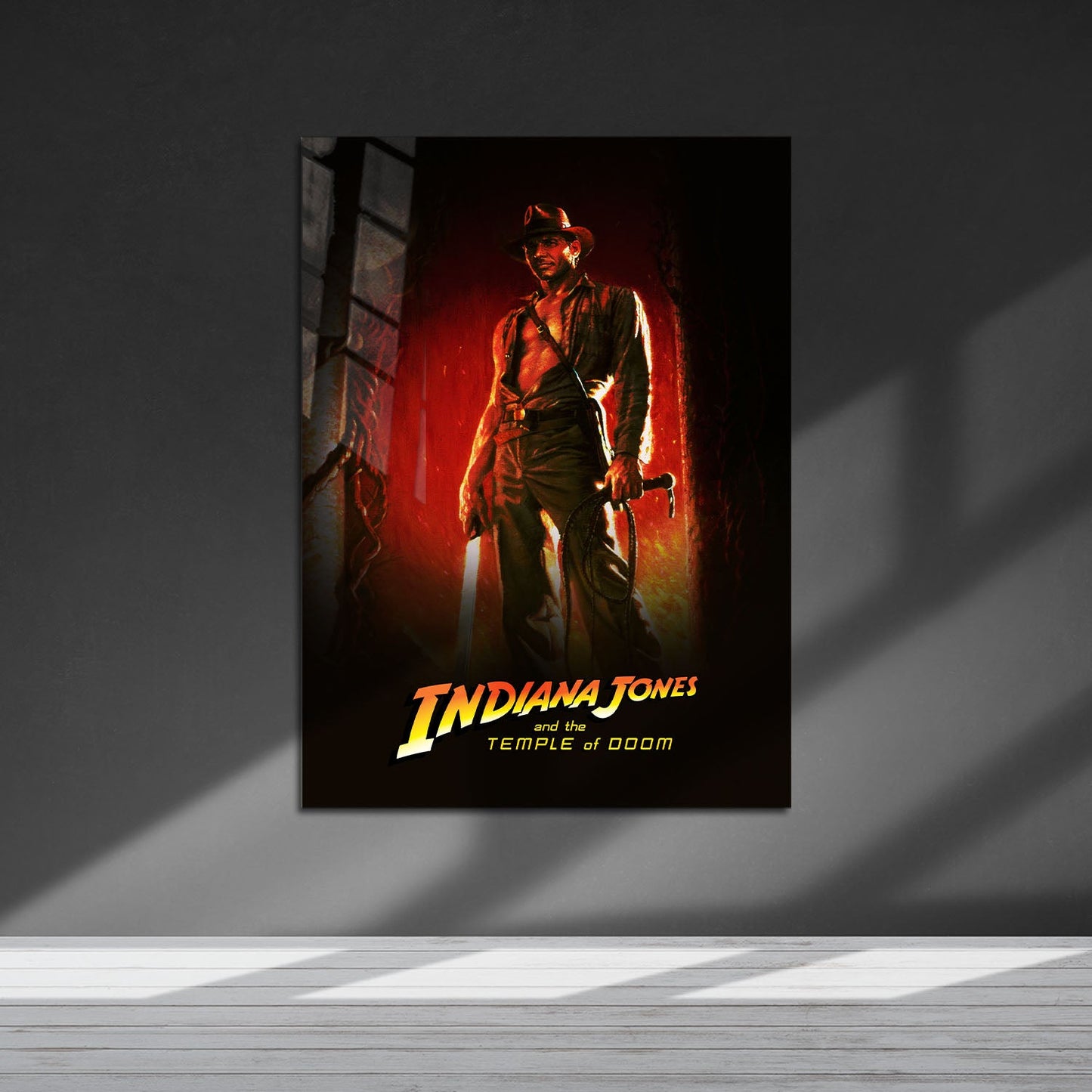 Flex Designs Metal Poster Indiana Jones and the Temple of Doom 5 x 7" Home Goods - Movie 1984 Movie Metal Poster