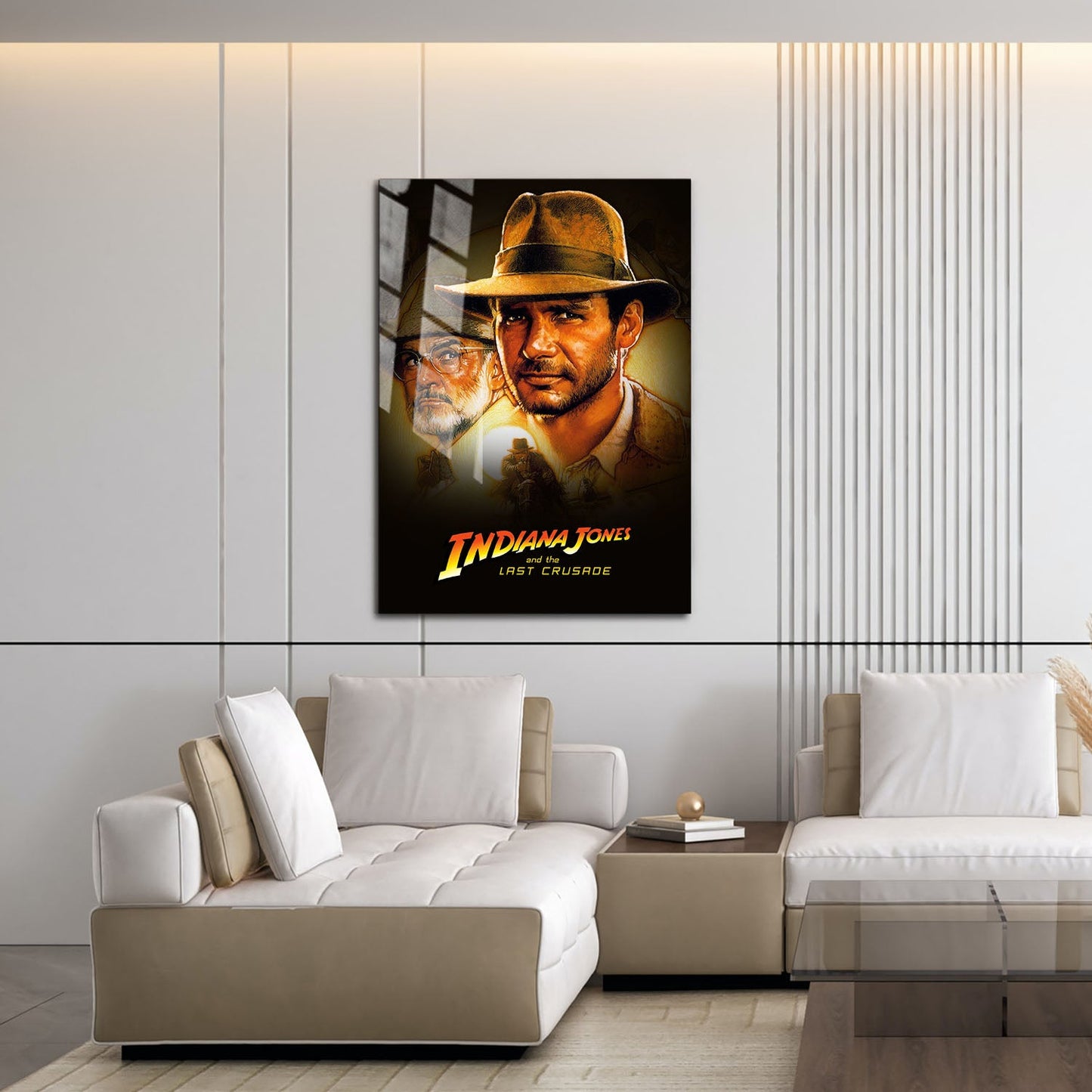 Flex Designs Metal Poster Indiana Jones and the Last Crusade 16 x 24" Home Goods - Movie 1989 Movie Metal Poster