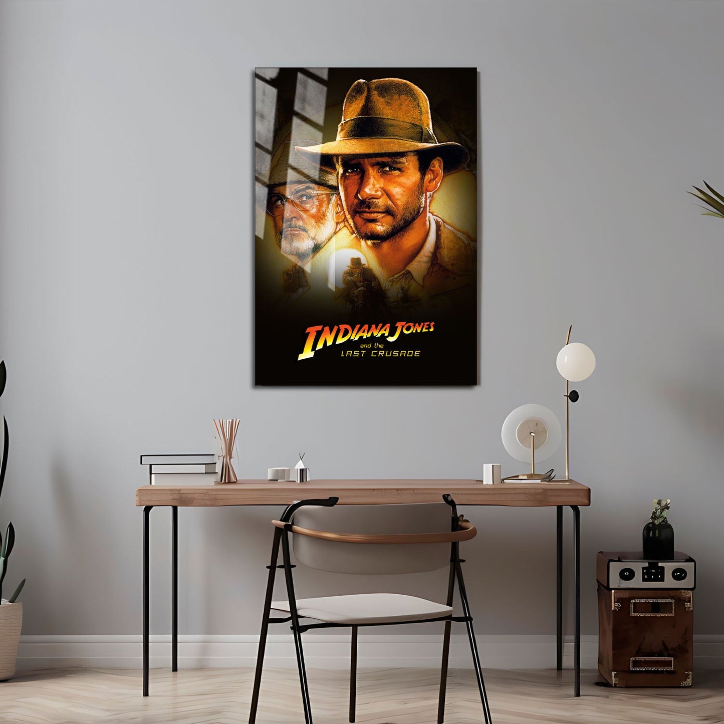 Flex Designs Metal Poster Indiana Jones and the Last Crusade 24 x 36" Home Goods - Movie 1989 Movie Metal Poster