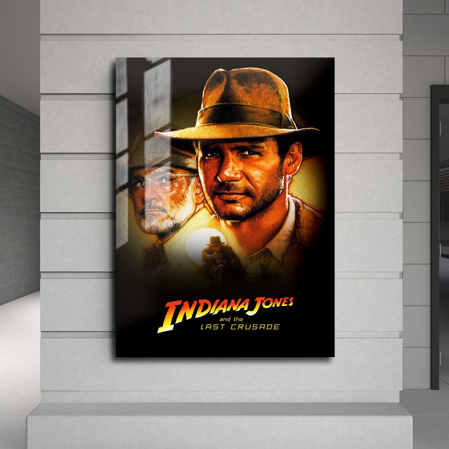 Flex Designs Metal Poster Indiana Jones and the Last Crusade 24 x 36" Home Goods - Movie 1989 Movie Metal Poster