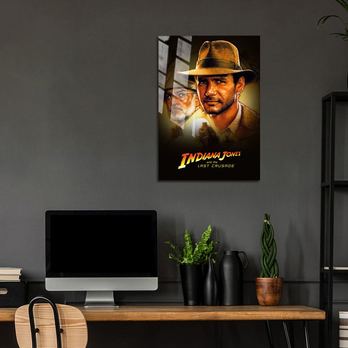 Flex Designs Metal Poster Indiana Jones and the Last Crusade 5 x 7" Home Goods - Movie 1989 Movie Metal Poster