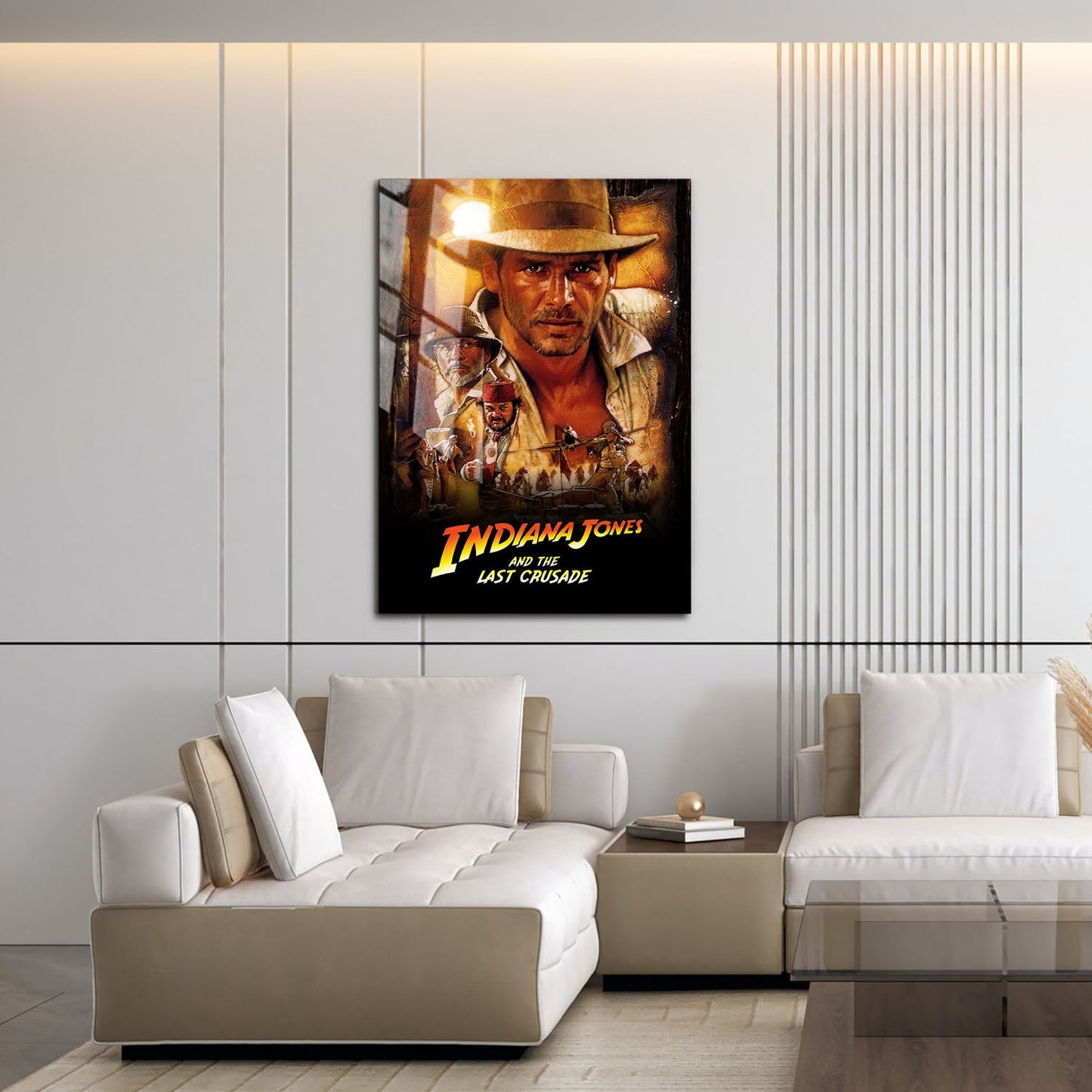 Flex Designs Metal Poster Indiana Jones and the Last Crusade Classic 16 x 24" Home Goods - Movie 1989 Movie Metal Poster