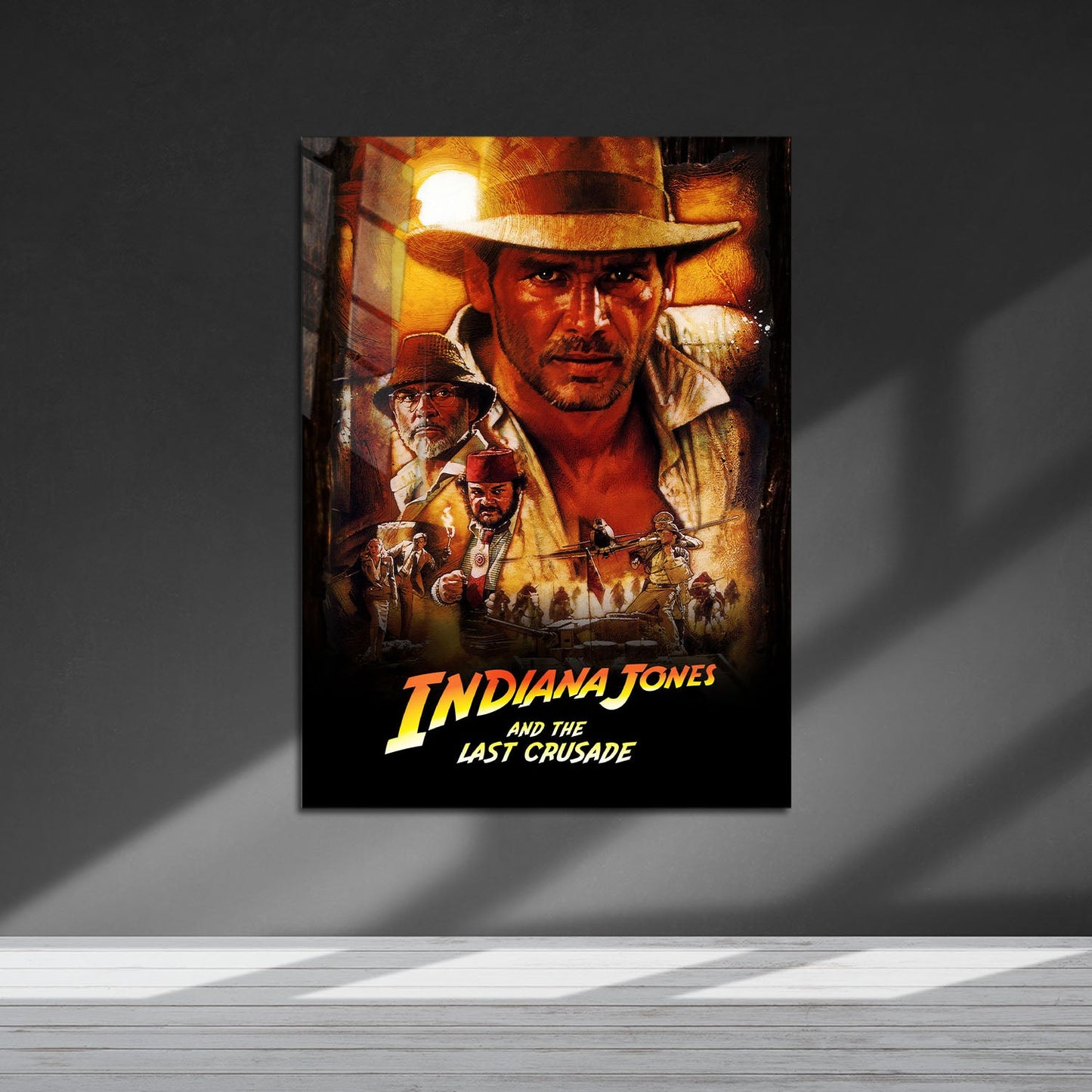 Flex Designs Metal Poster Indiana Jones and the Last Crusade Classic 5 x 7" Home Goods - Movie 1989 Movie Metal Poster