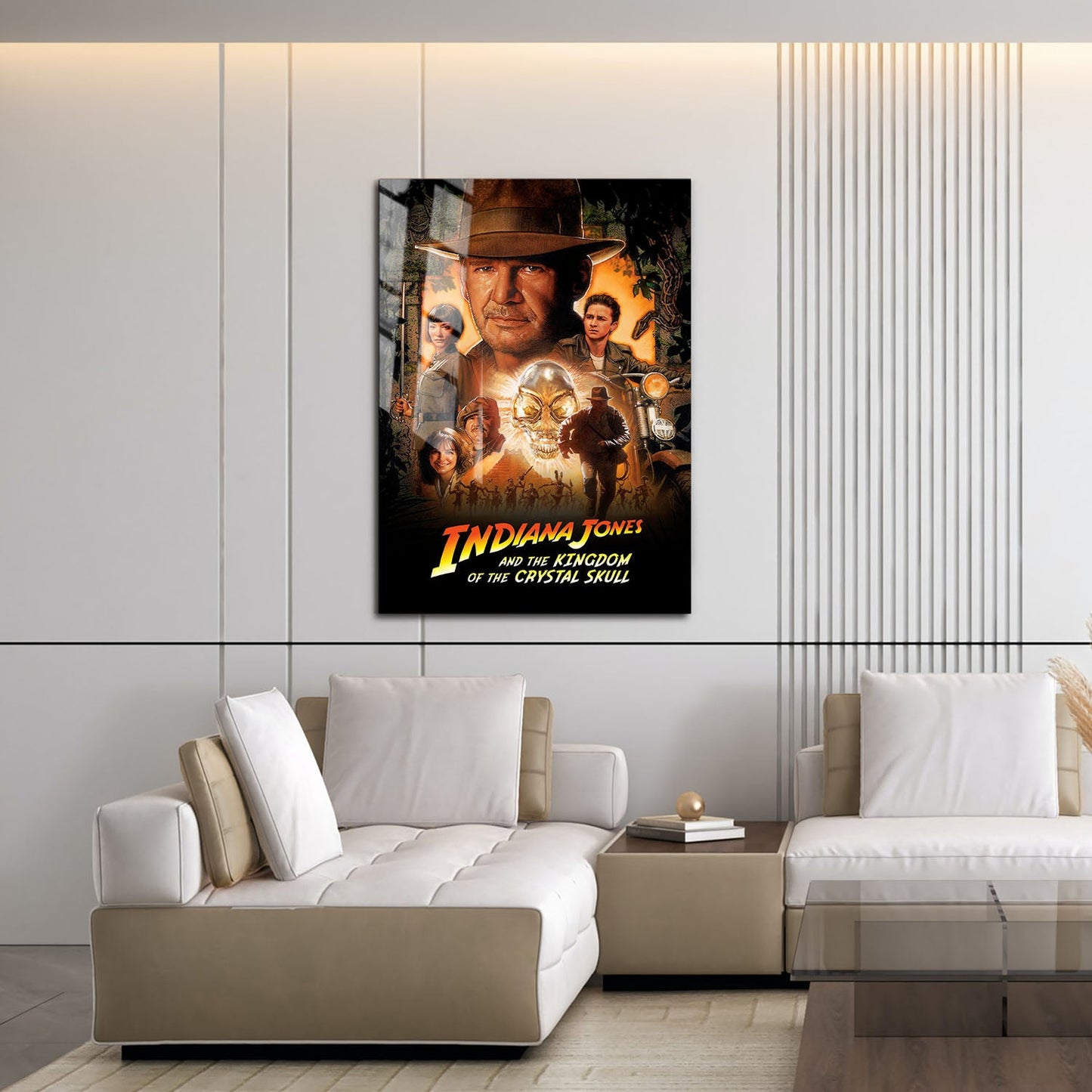 Flex Designs Metal Poster Indiana Jones and the Kingdom of the Crystal Skull Classic 16 x 24" Home Goods - Movie 2008 Movie Metal Poster