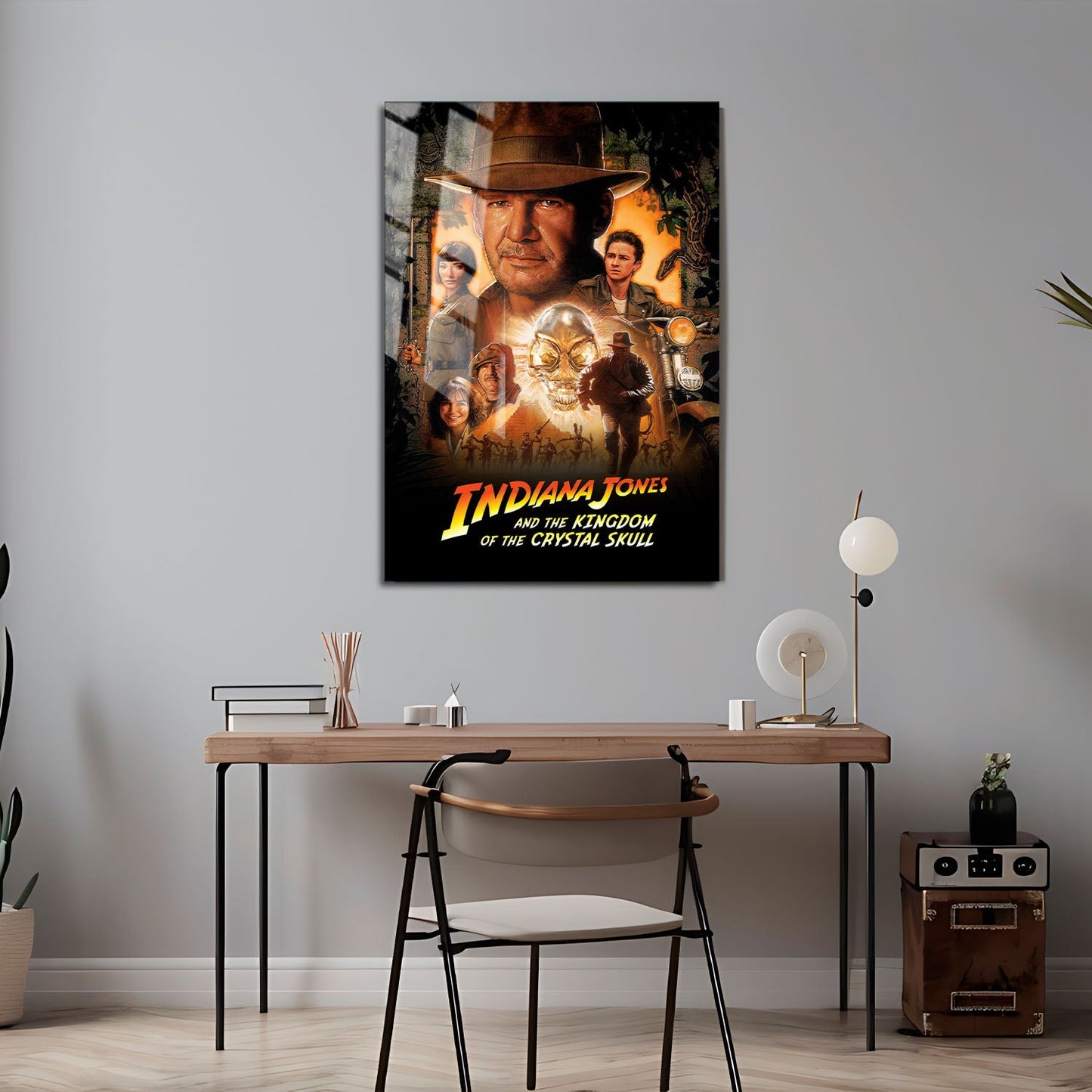 Flex Designs Metal Poster Indiana Jones and the Kingdom of the Crystal Skull Classic 24 x 36" Home Goods - Movie 2008 Movie Metal Poster