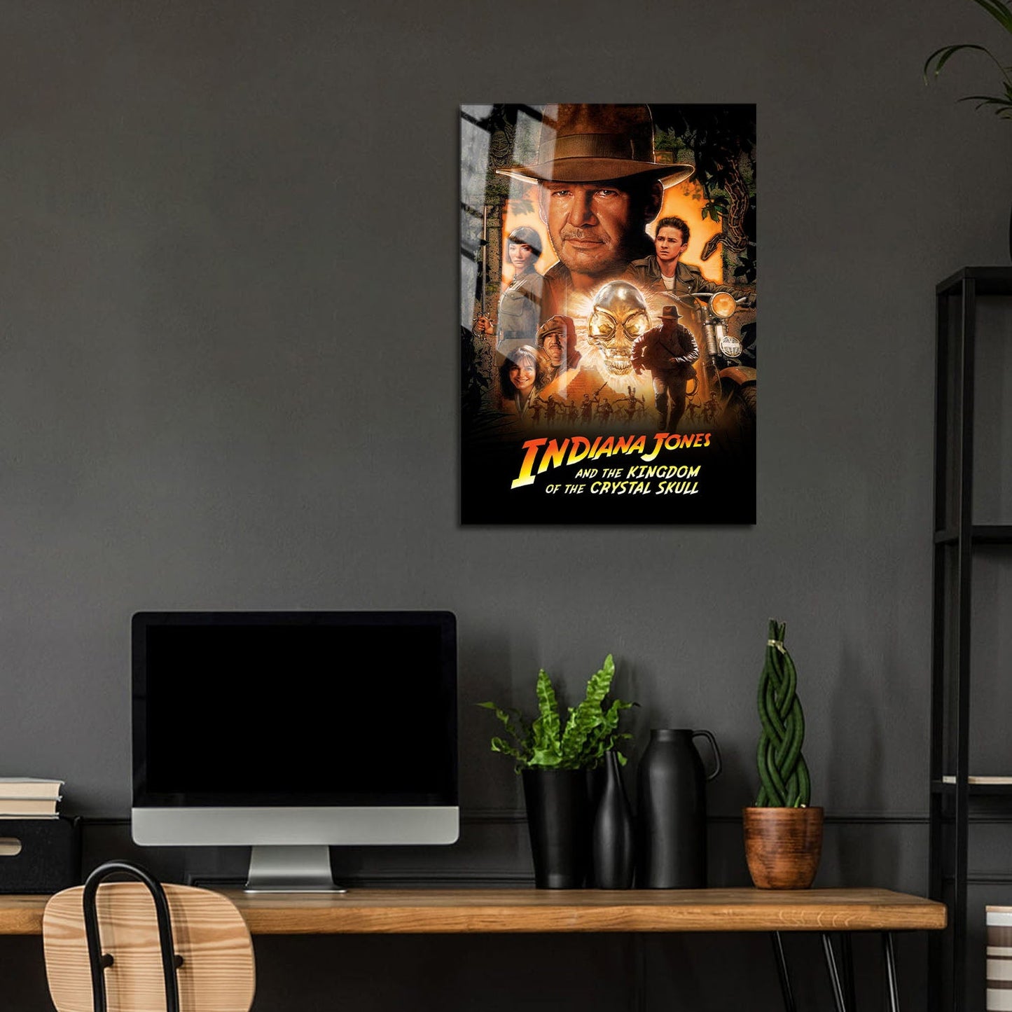 Flex Designs Metal Poster Indiana Jones and the Kingdom of the Crystal Skull Classic 5 x 7" Home Goods - Movie 2008 Movie Metal Poster