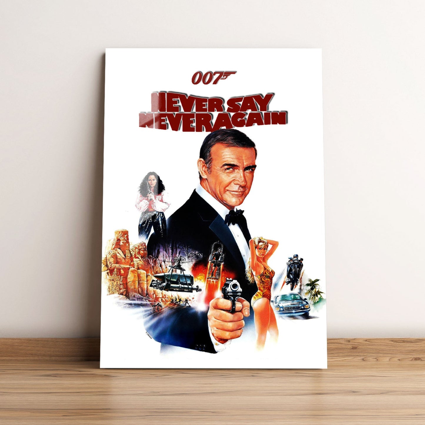 Never Say Never Again Movie Metal Poster