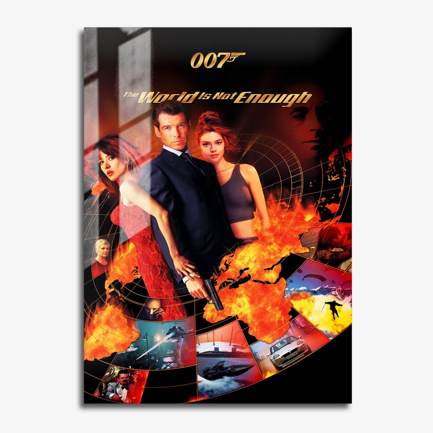 Flex Designs Metal Poster The World Is Not Enough 11 x 17" Home Goods - Movie 1999 Movie Metal Poster