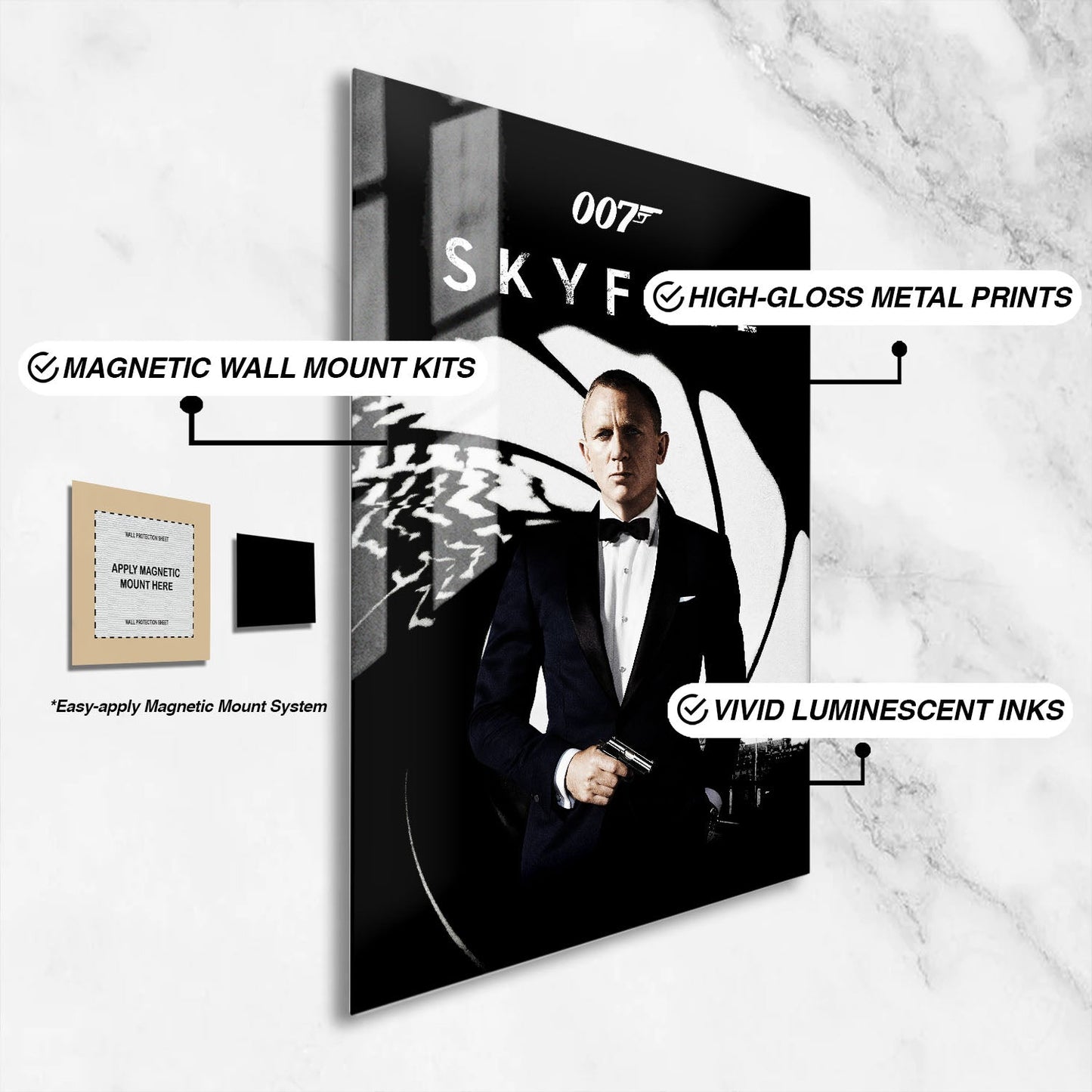 Flex Designs Metal Poster Skyfall 16 x 24" Home Goods - Movie 2012 Movie Metal Poster