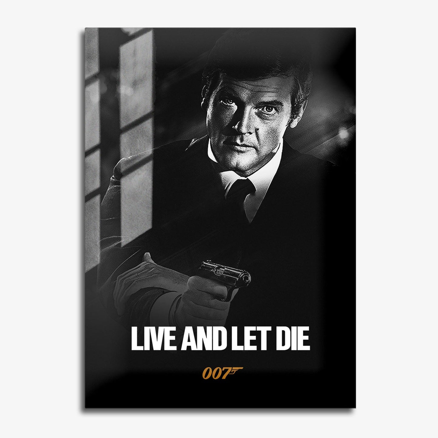 Flex Designs Metal Poster Live and Let Die B&W 11 x 17" Home Goods - Movie 1973 Movie Metal Poster