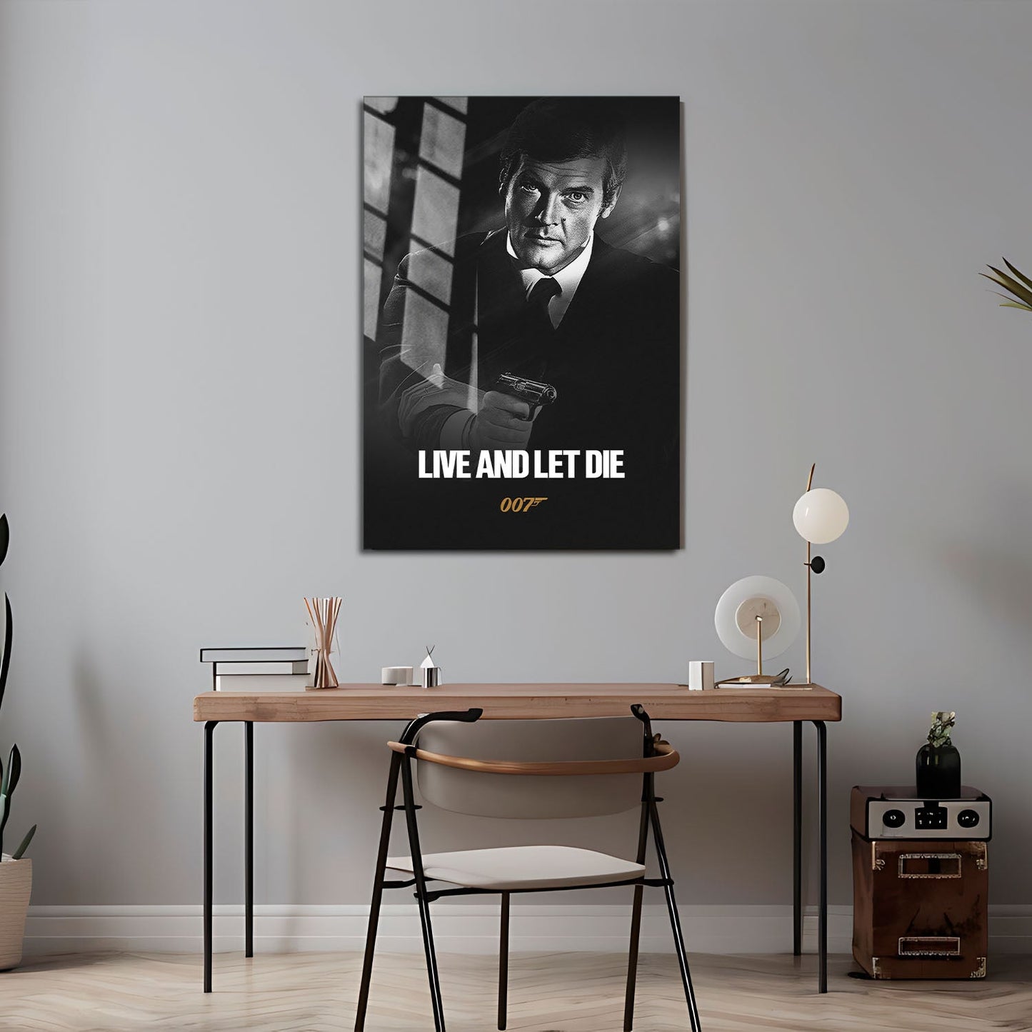 Flex Designs Metal Poster Live and Let Die B&W 24 x 36" Home Goods - Movie 1973 Movie Metal Poster