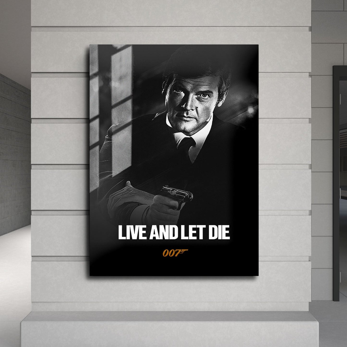 Flex Designs Metal Poster Live and Let Die B&W 24 x 36" Home Goods - Movie 1973 Movie Metal Poster