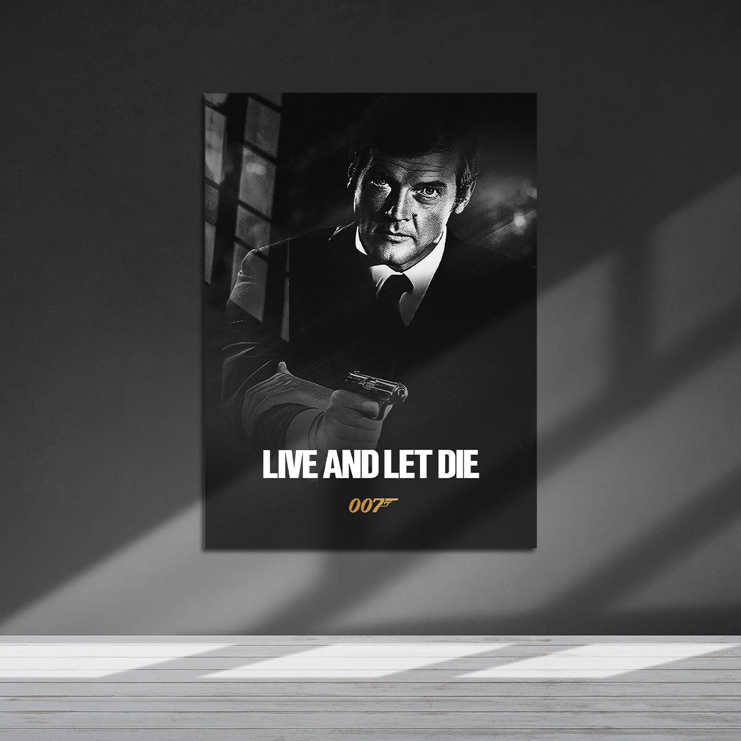 Flex Designs Metal Poster Live and Let Die B&W 5 x 7" Home Goods - Movie 1973 Movie Metal Poster