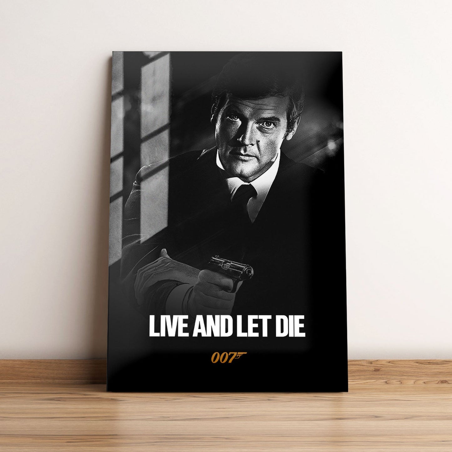 Live and Let Die B&W Movie Metal Poster