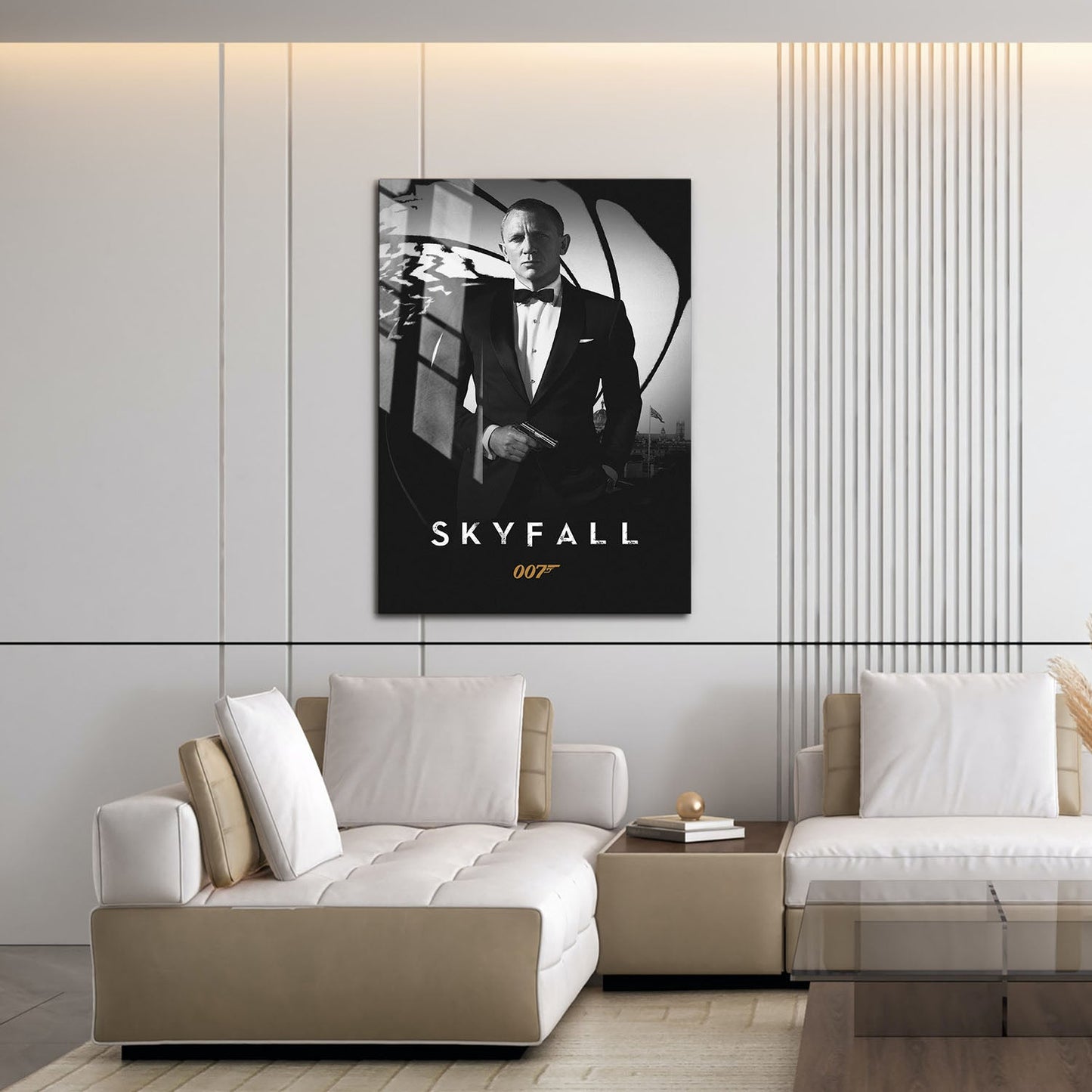 Flex Designs Metal Poster Skyfall B&W 16 x 24" Home Goods - Movie 2012 Movie Metal Poster