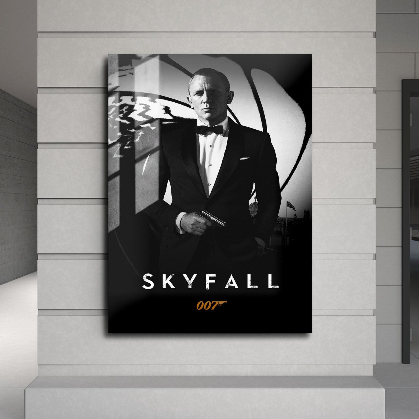 Flex Designs Metal Poster Skyfall B&W 24 x 36" Home Goods - Movie 2012 Movie Metal Poster