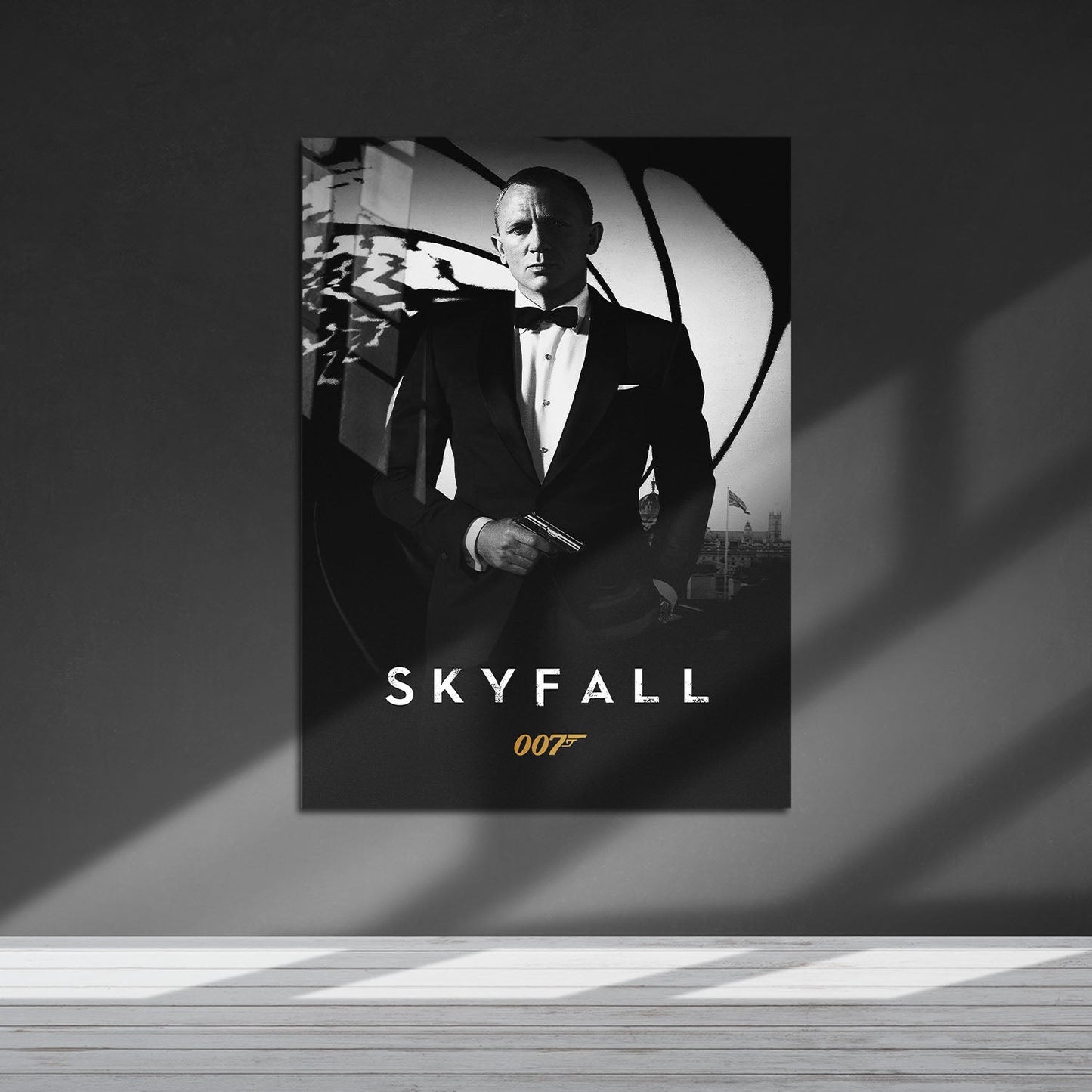 Flex Designs Metal Poster Skyfall B&W 5 x 7" Home Goods - Movie 2012 Movie Metal Poster