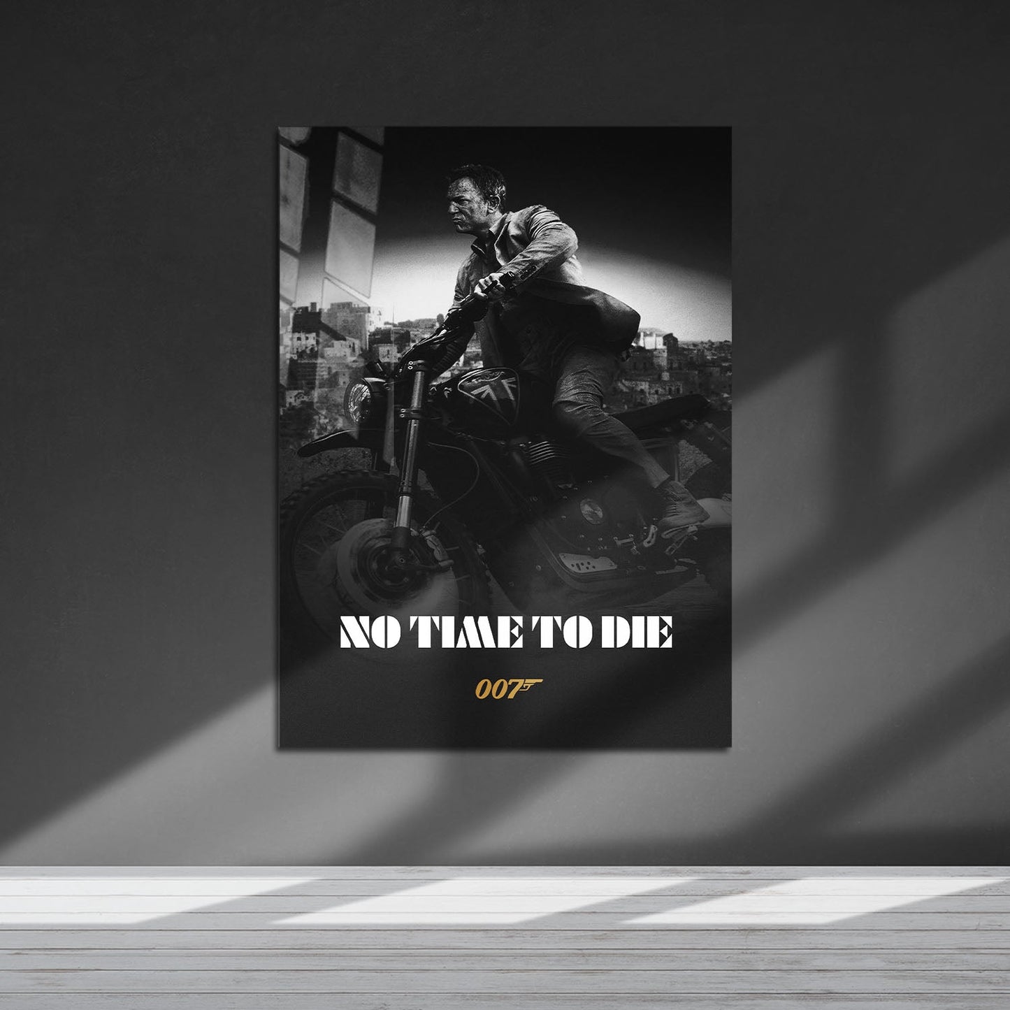 Flex Designs Metal Poster No Time to Die B&W 5 x 7" Home Goods - Movie 2021 Movie Metal Poster