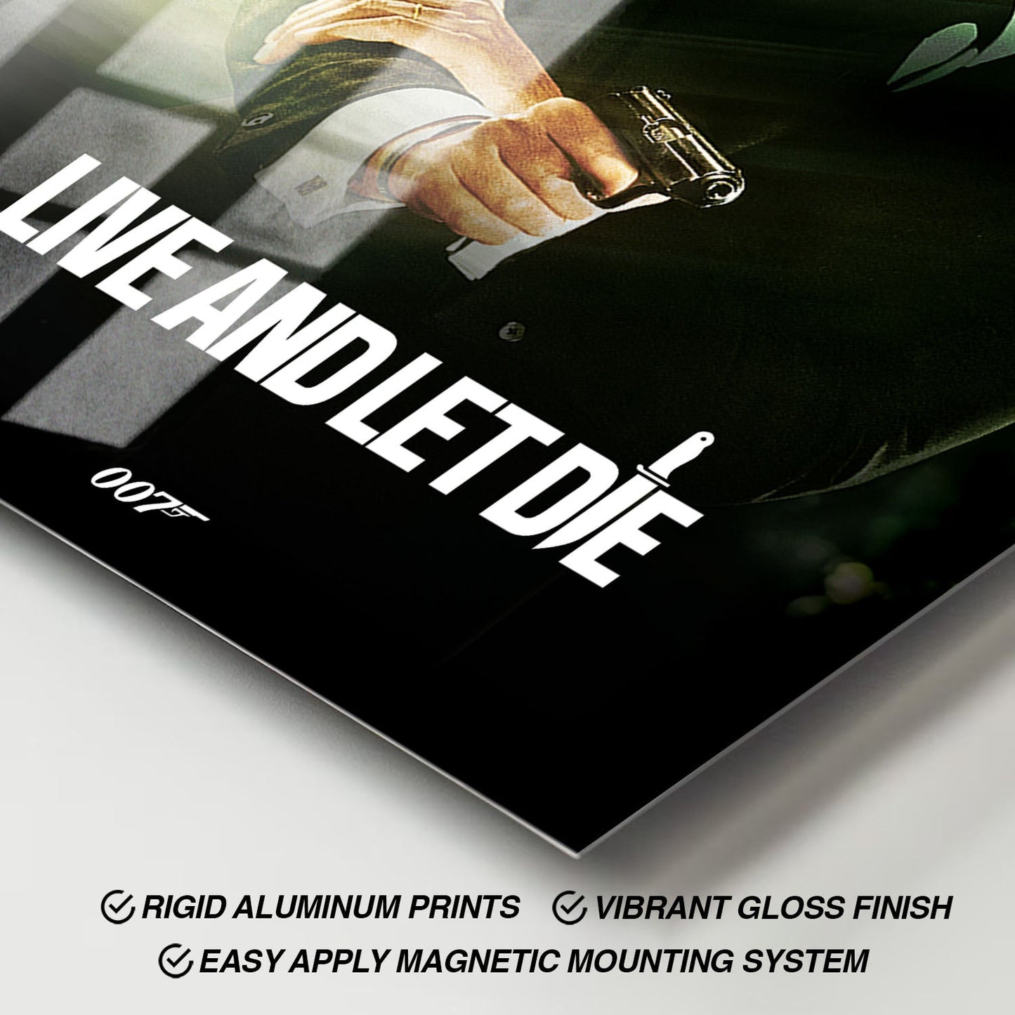 Flex Designs Metal Poster Live and Let Die Classic 11 x 17" Home Goods - Movie 1973 Movie Metal Poster