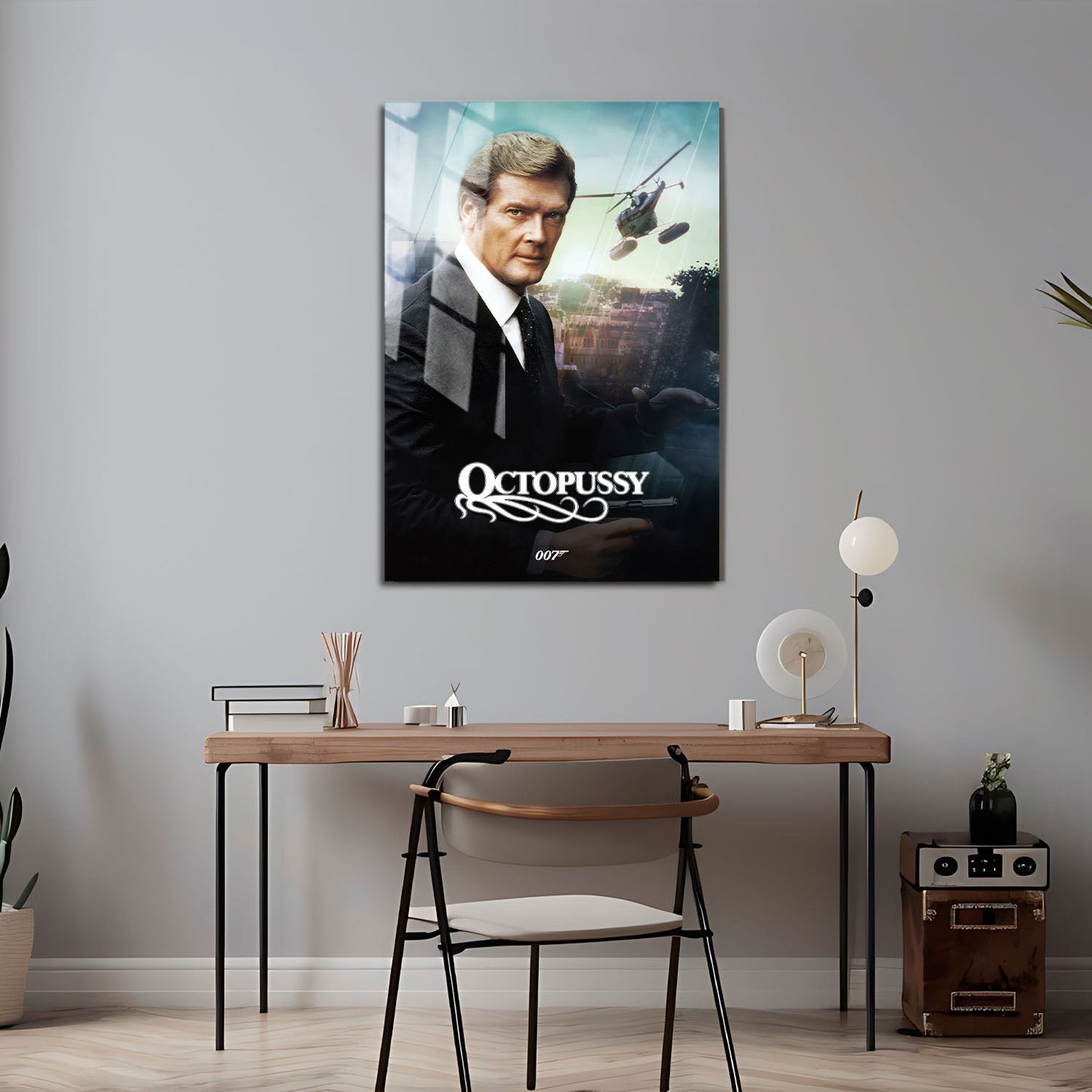 Flex Designs Metal Poster Octopussy Classic 24 x 36" Home Goods - Movie 1983 Movie Metal Poster