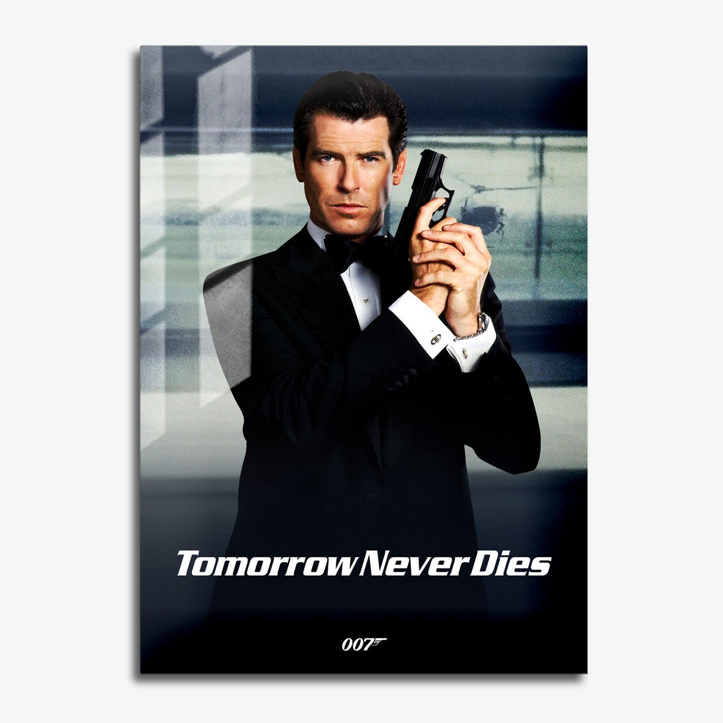 Flex Designs Metal Poster Tomorrow Never Dies Classic 11 x 17" Home Goods - Movie 1997 Movie Metal Poster