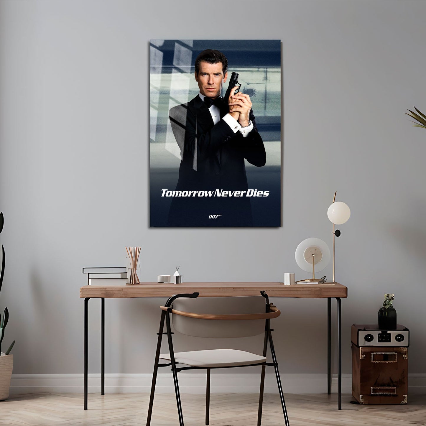 Flex Designs Metal Poster Tomorrow Never Dies Classic 24 x 36" Home Goods - Movie 1997 Movie Metal Poster