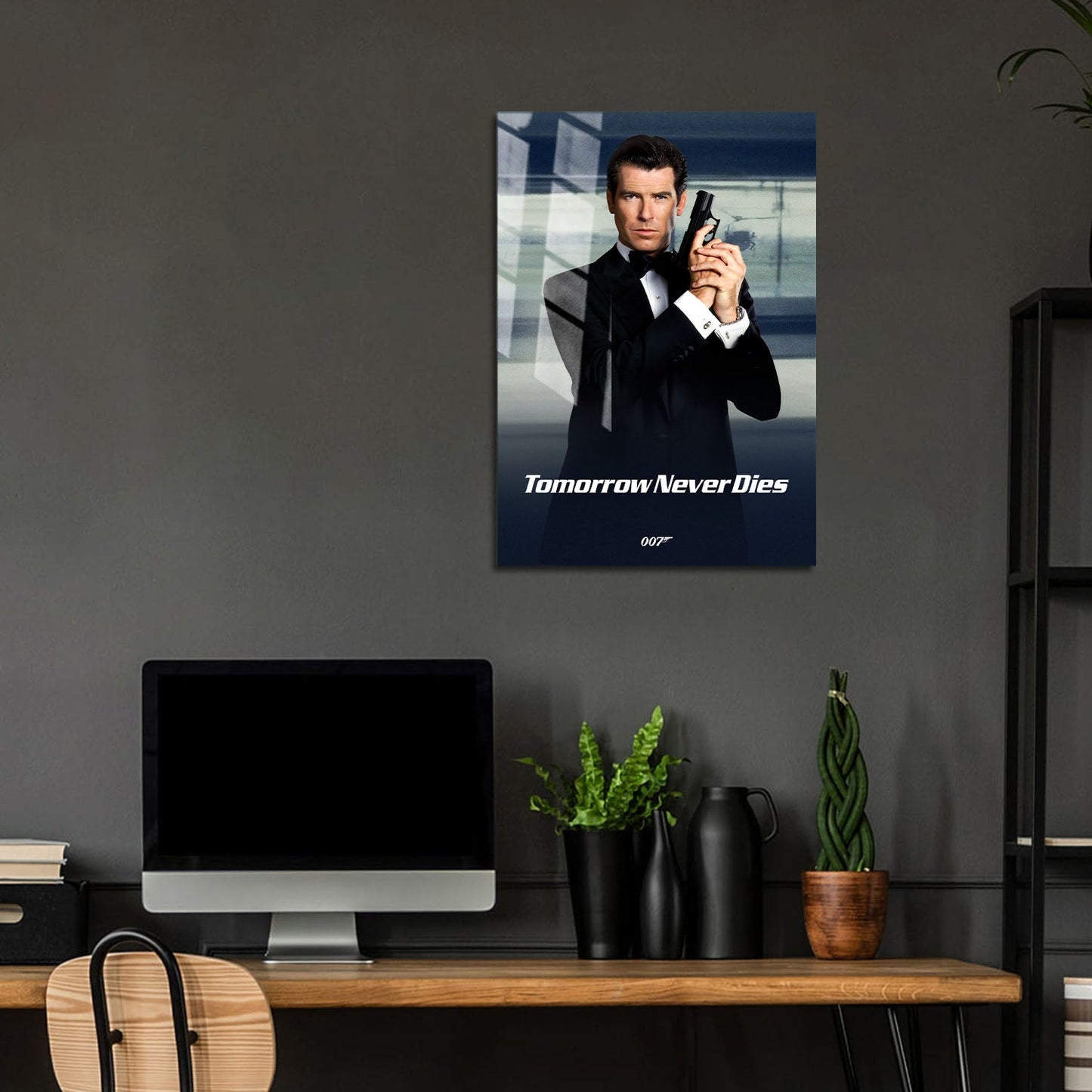 Flex Designs Metal Poster Tomorrow Never Dies Classic 5 x 7" Home Goods - Movie 1997 Movie Metal Poster