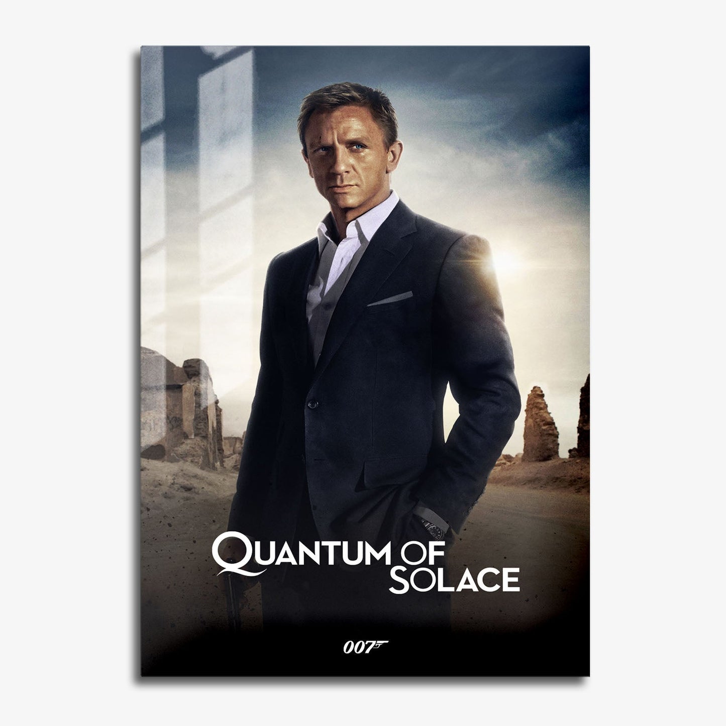 Flex Designs Metal Poster Quantum of Solace Classic 11 x 17" Home Goods - Movie 2008 Movie Metal Poster