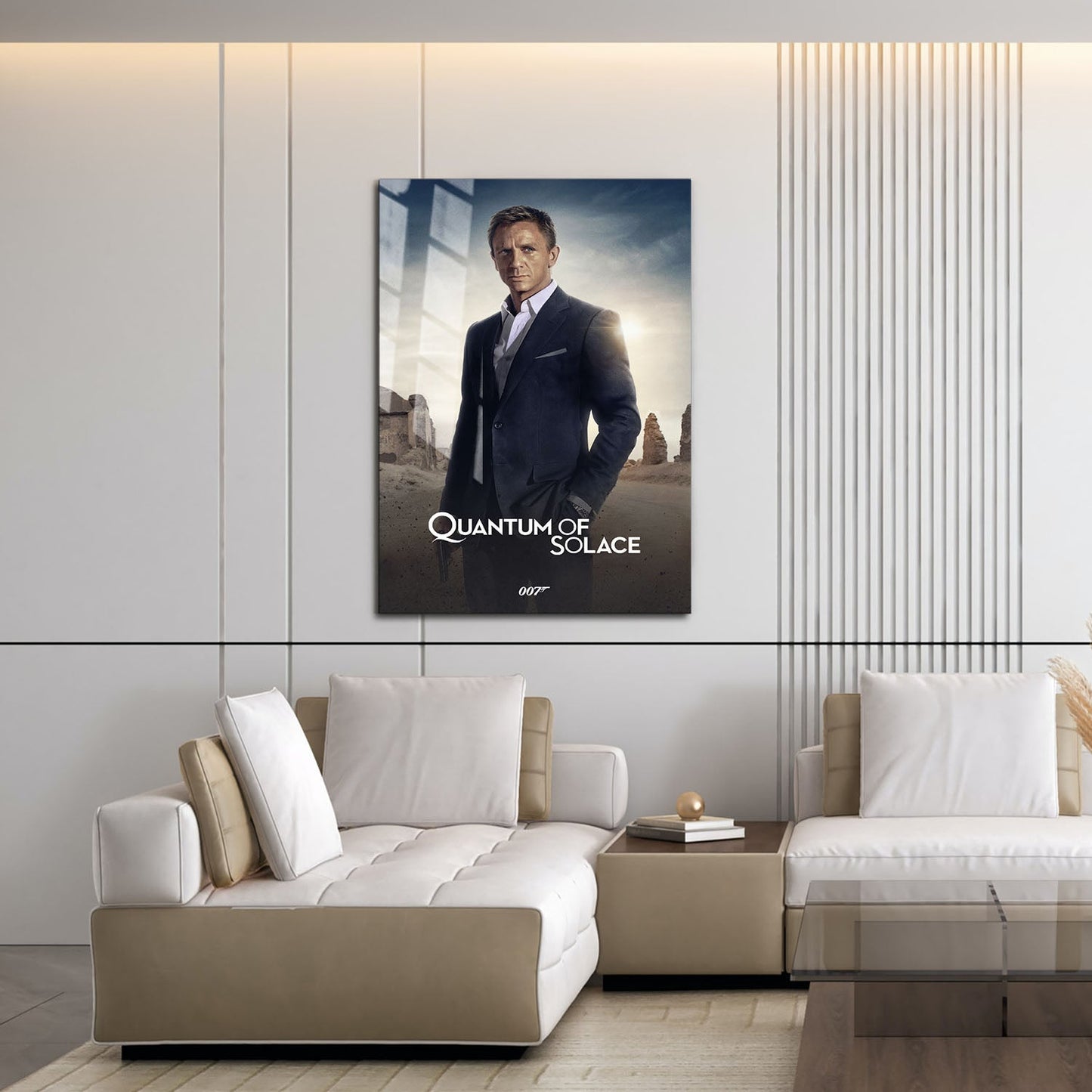 Flex Designs Metal Poster Quantum of Solace Classic 16 x 24" Home Goods - Movie 2008 Movie Metal Poster