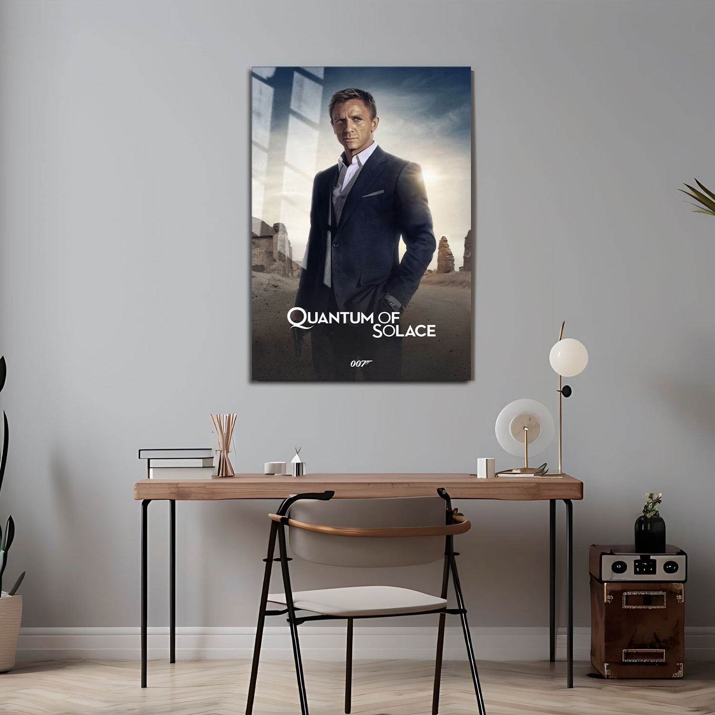 Flex Designs Metal Poster Quantum of Solace Classic 24 x 36" Home Goods - Movie 2008 Movie Metal Poster