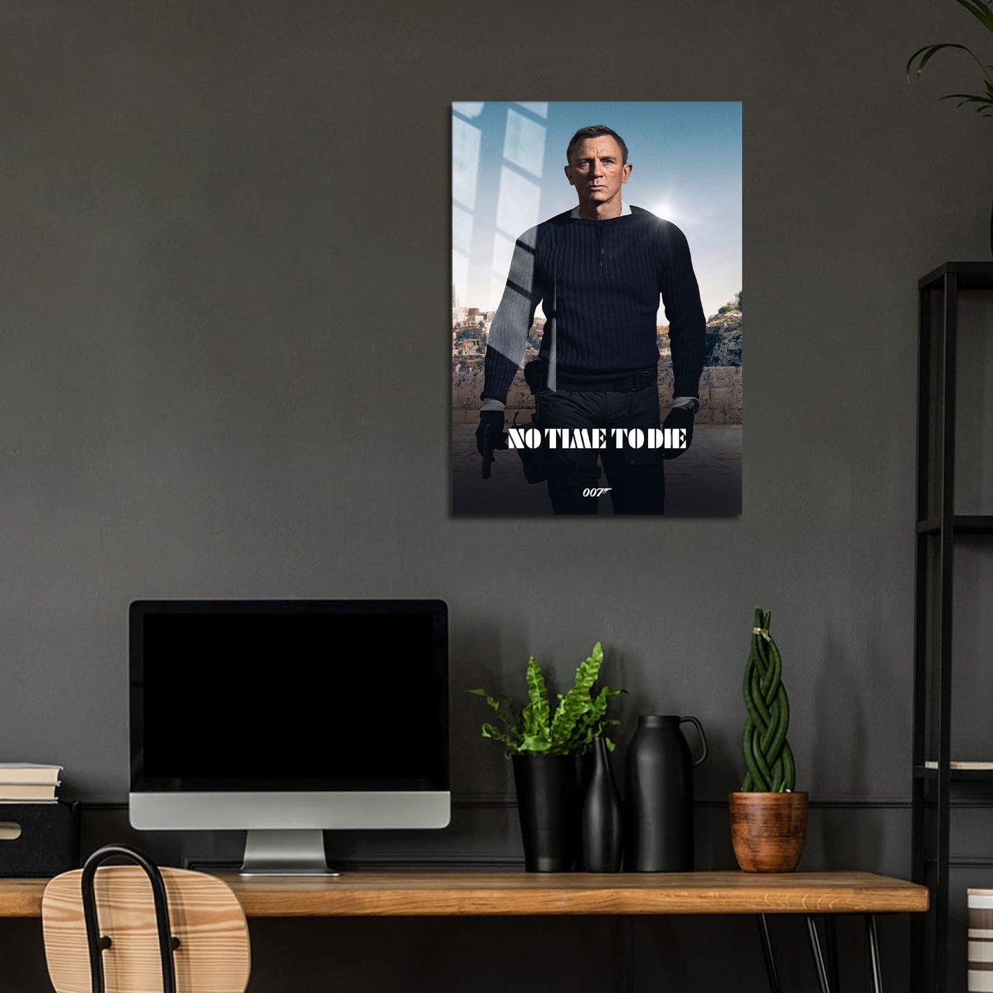 Flex Designs Metal Poster No Time to Die Classic 5 x 7" Home Goods - Movie 2021 Movie Metal Poster