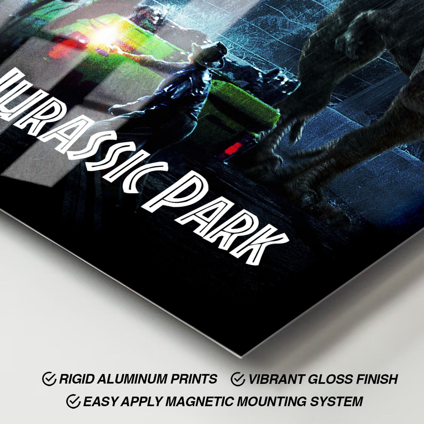 Flex Designs Metal Poster Jurassic Park Classic 11 x 17" Home Goods - Movie 1993 Movie Metal Poster