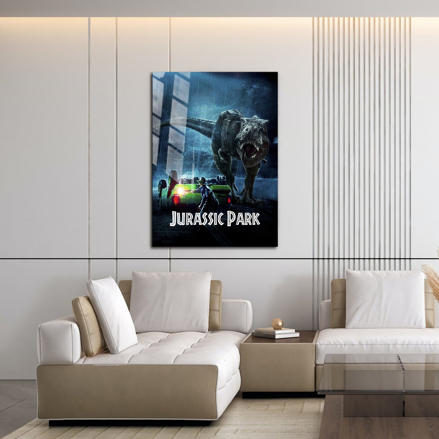 Flex Designs Metal Poster Jurassic Park Classic 16 x 24" Home Goods - Movie 1993 Movie Metal Poster