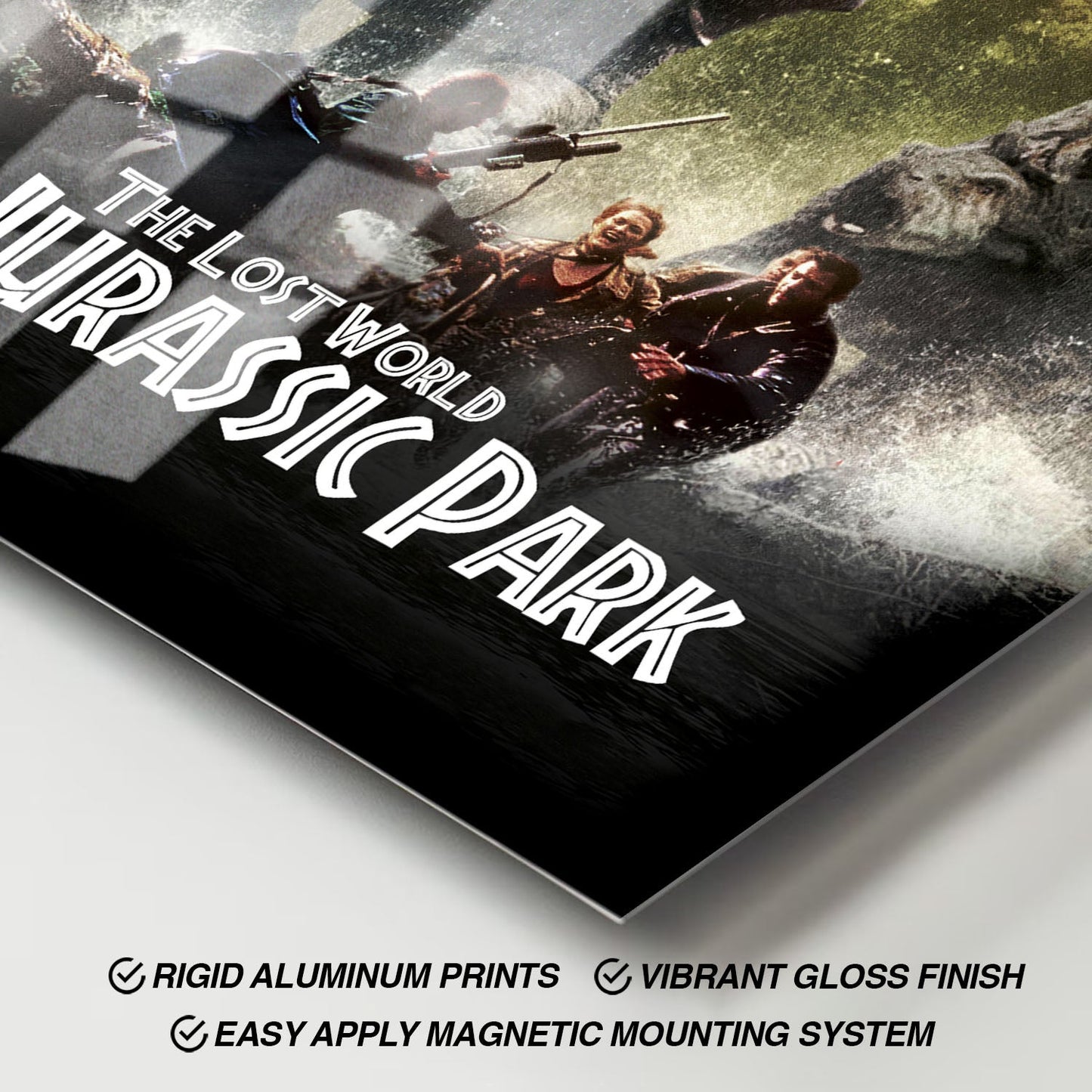 Flex Designs Metal Poster The Lost World Jurassic Park Classic 11 x 17" Home Goods - Movie 1997 Movie Metal Poster