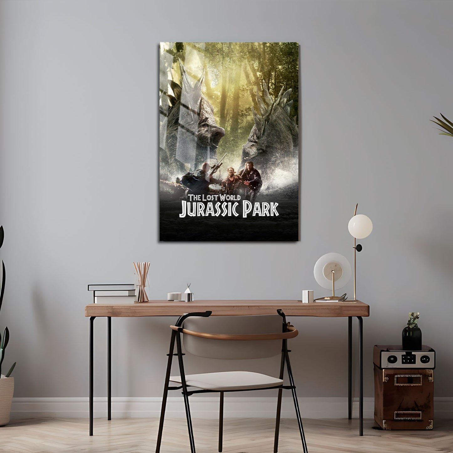 Flex Designs Metal Poster The Lost World Jurassic Park Classic 24 x 36" Home Goods - Movie 1997 Movie Metal Poster