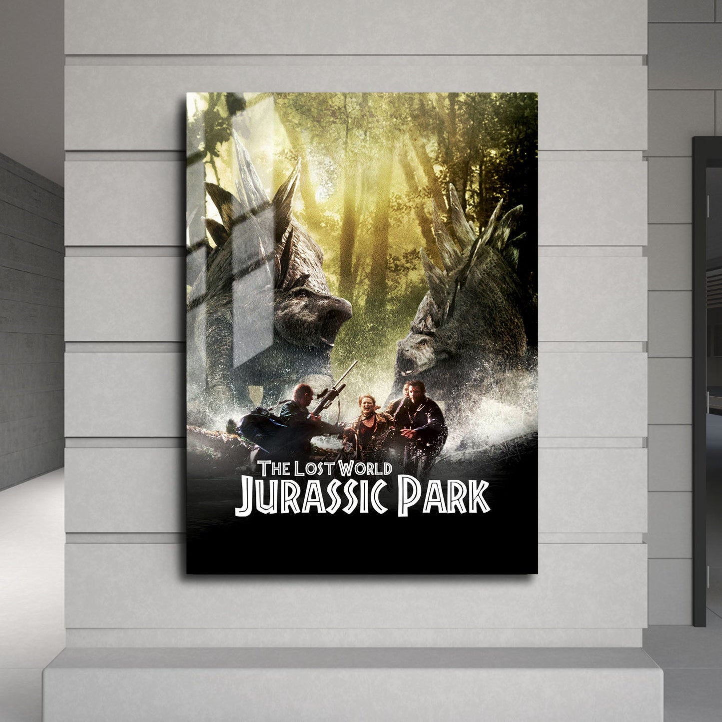 Flex Designs Metal Poster The Lost World Jurassic Park Classic 24 x 36" Home Goods - Movie 1997 Movie Metal Poster