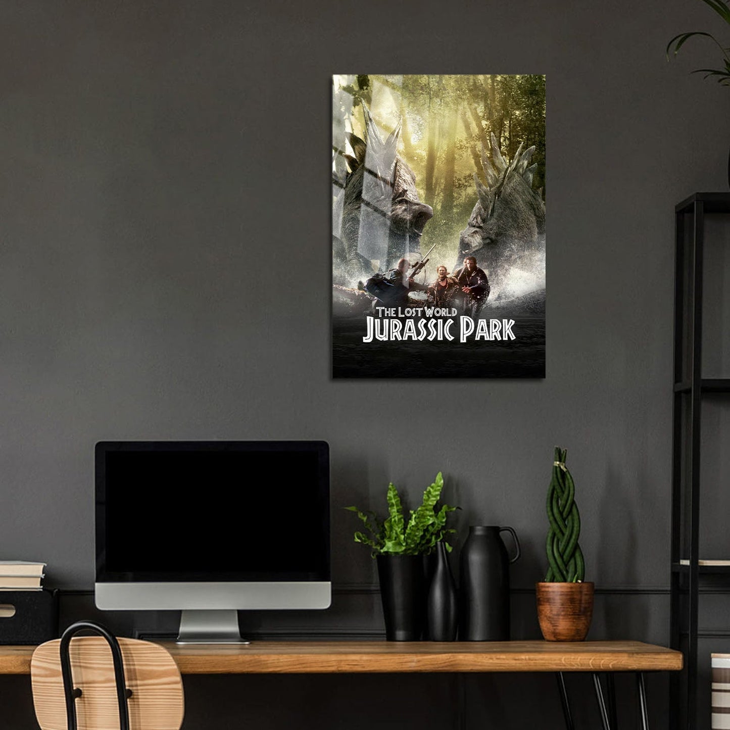 Flex Designs Metal Poster The Lost World Jurassic Park Classic 5 x 7" Home Goods - Movie 1997 Movie Metal Poster